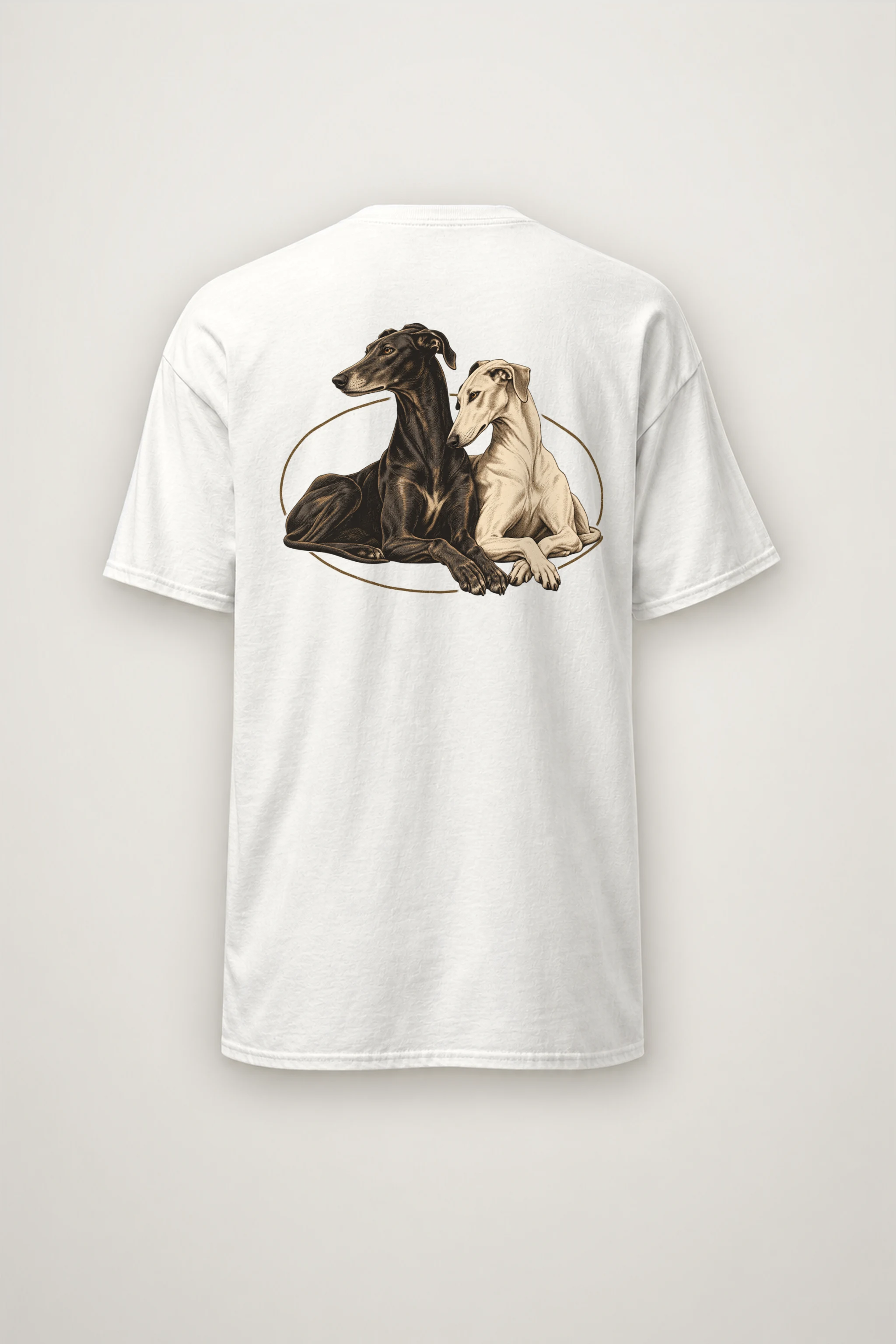 "Quiet Greyhounds" Heavyweight Unisex Crewneck T-shirt