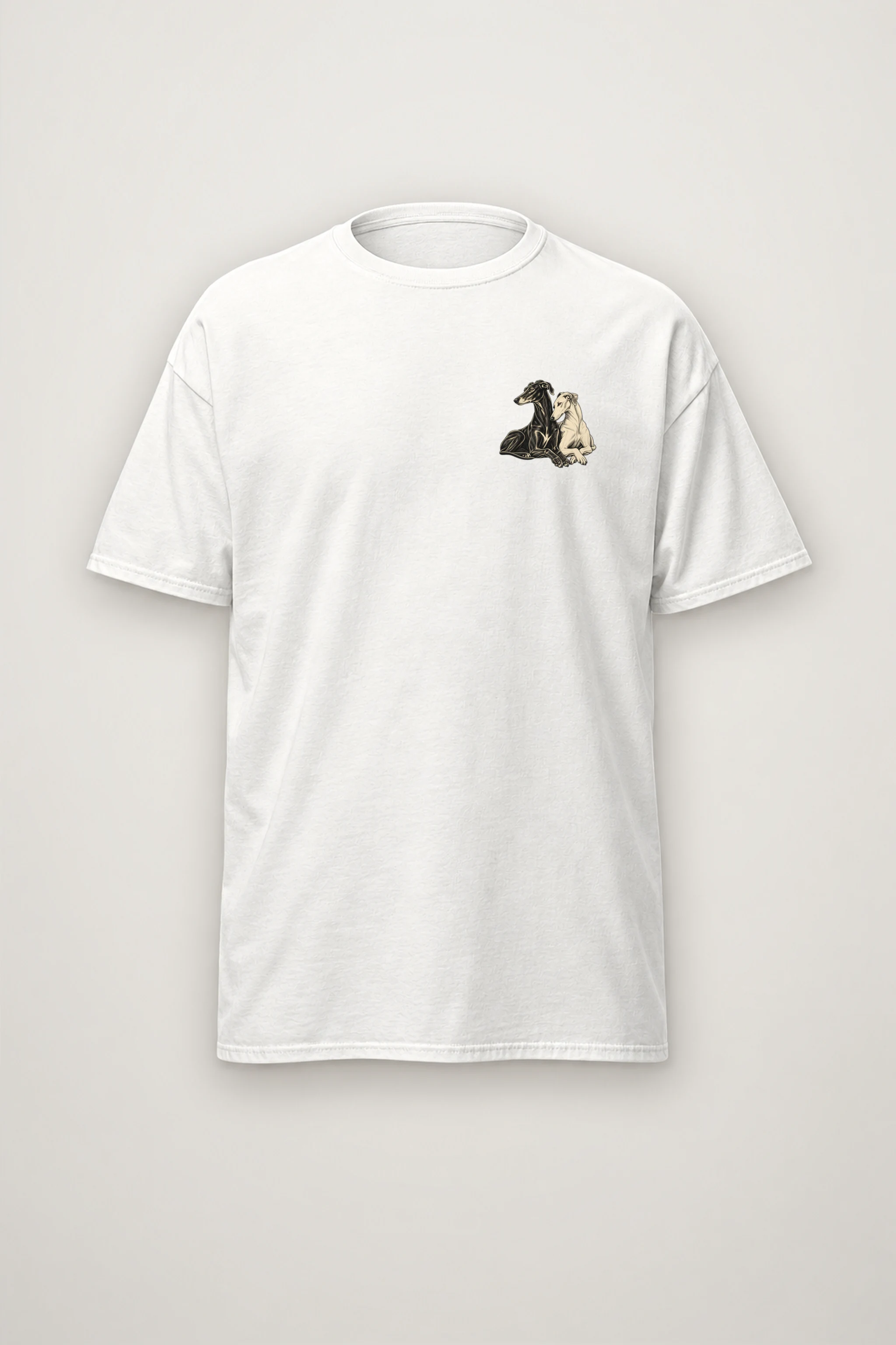 "Quiet Greyhounds" Heavyweight Unisex Crewneck T-shirt