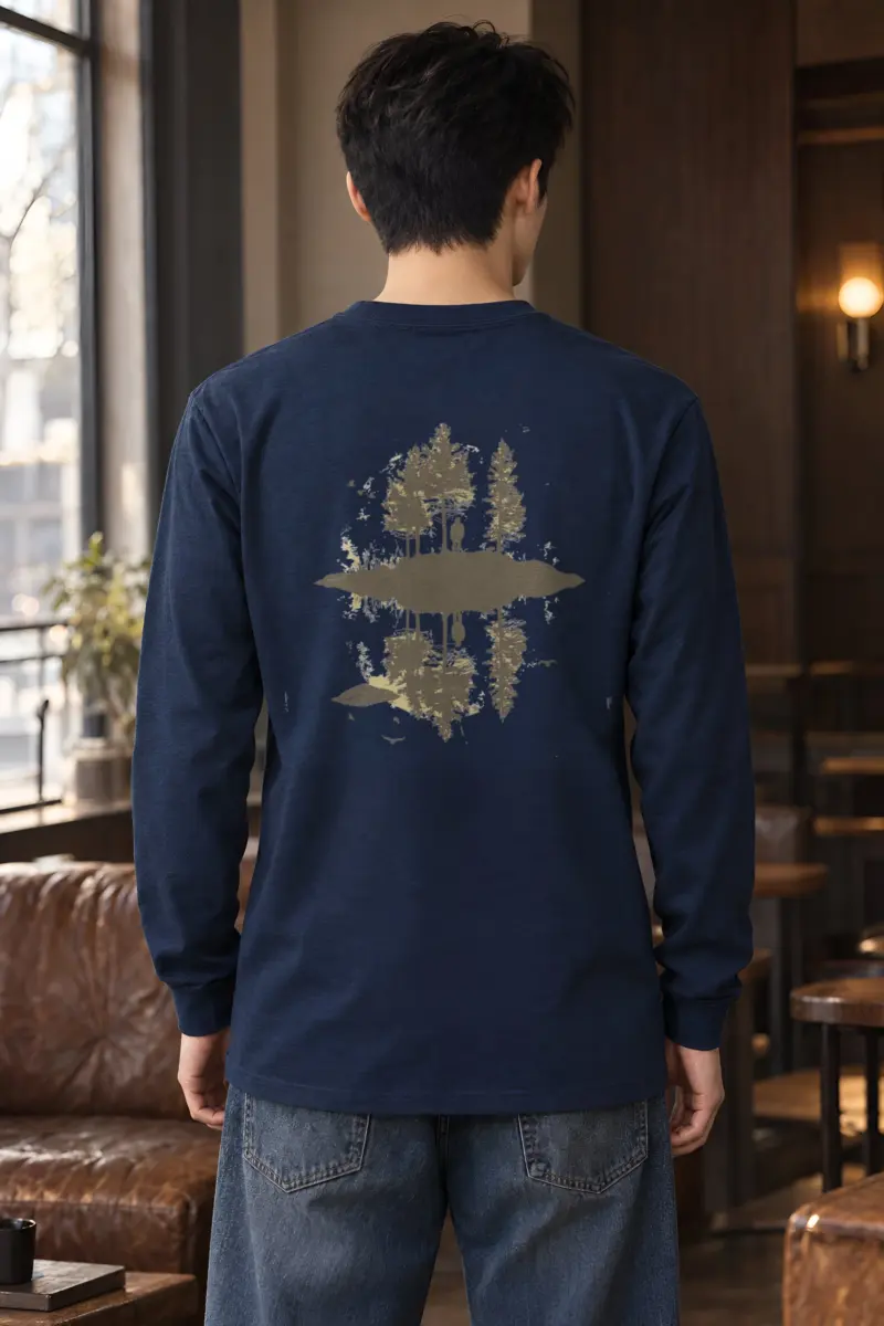 "Quiet Lake Pines" Unisex Longsleeve T-shirt