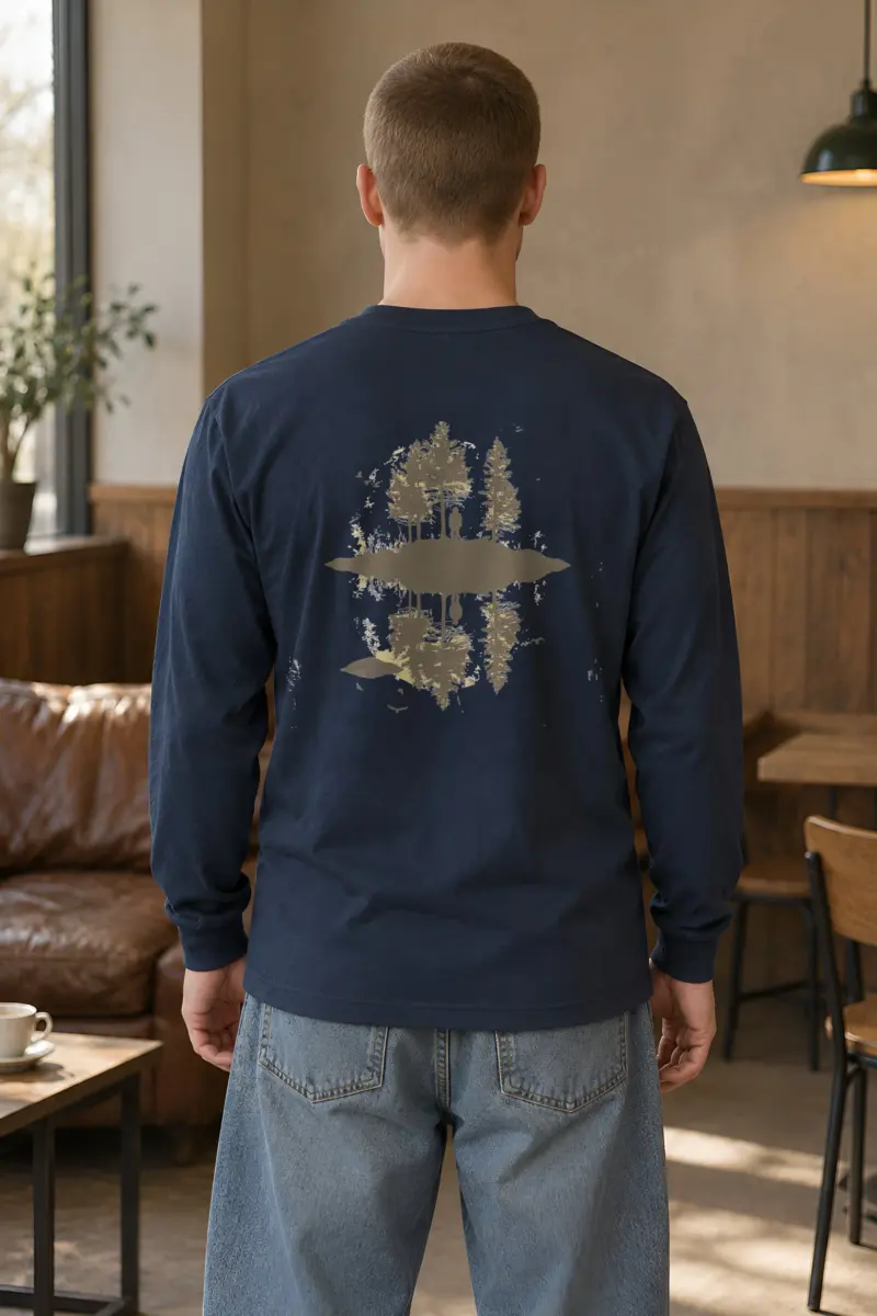 "Quiet Lake Pines" Unisex Longsleeve T-shirt