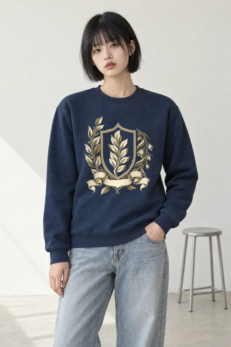 "Quiet Laurel Crest" Heavy Blend Unisex Crewneck Sweatshirt