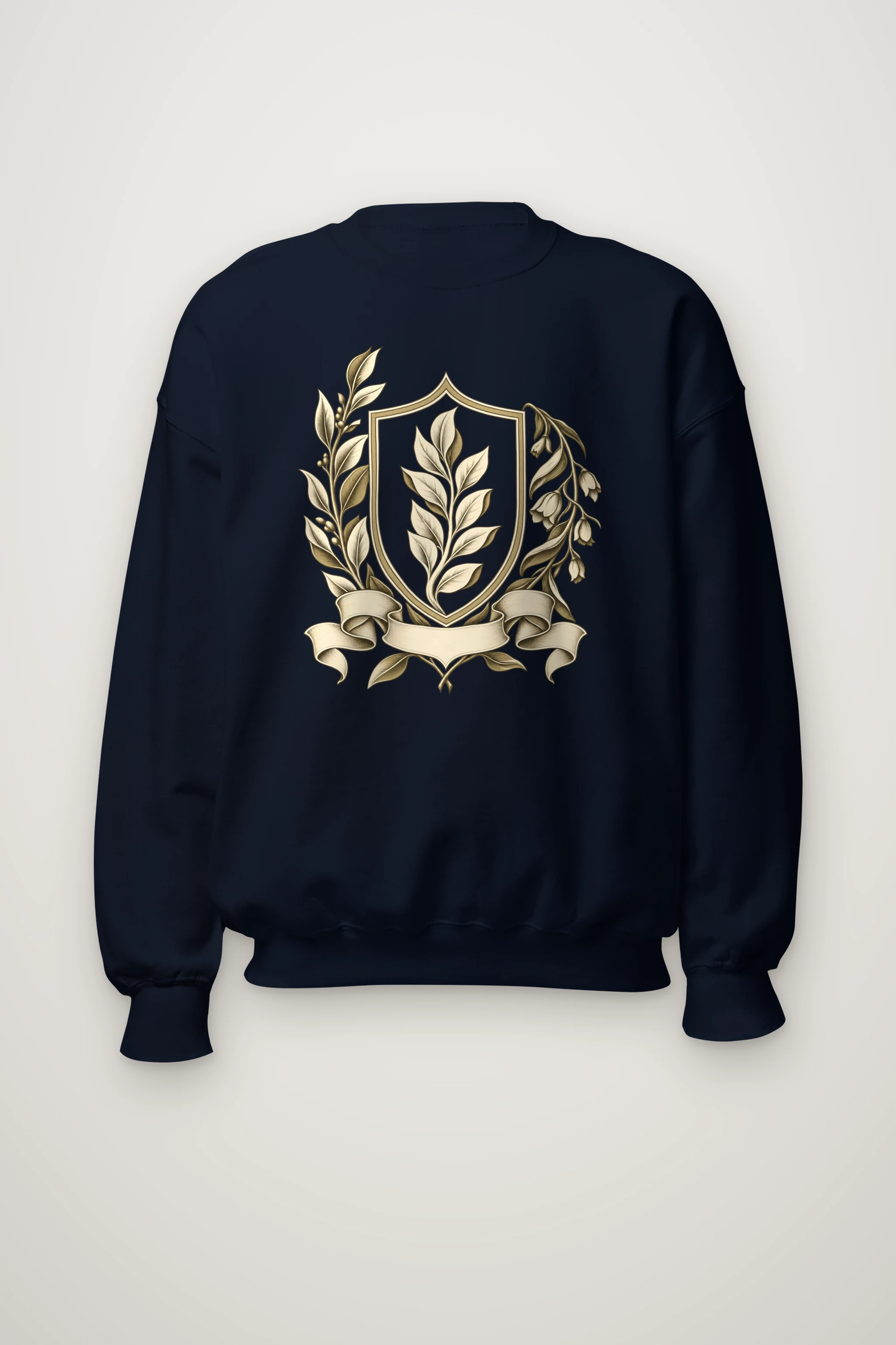 "Quiet Laurel Crest" Heavy Blend Unisex Crewneck Sweatshirt