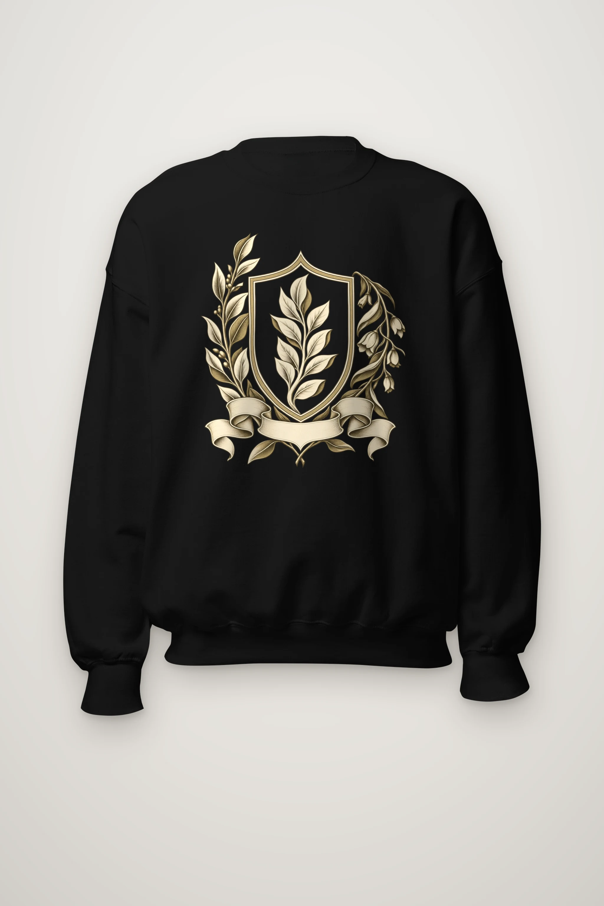 "Quiet Laurel Crest" Heavy Blend Unisex Crewneck Sweatshirt