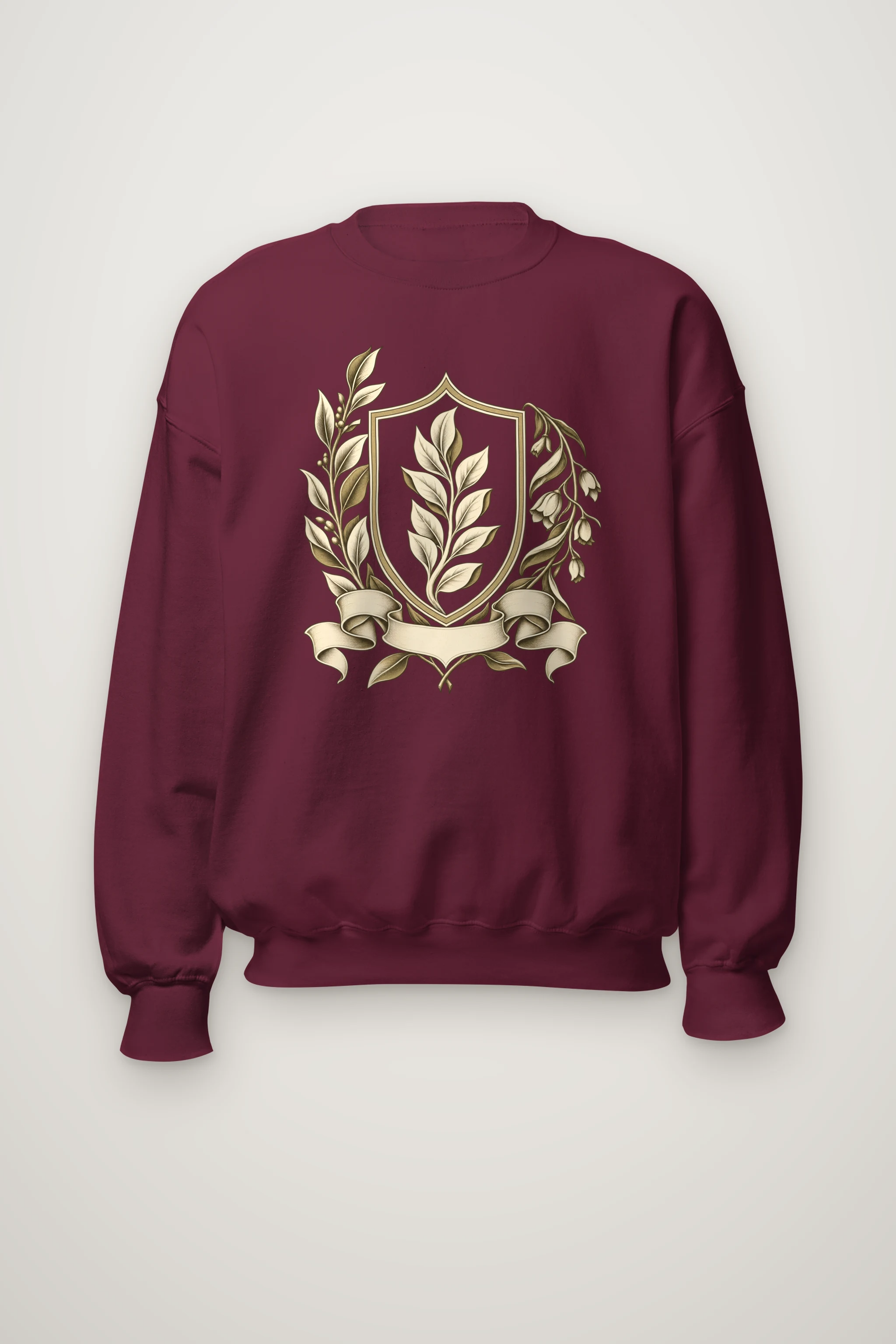 "Quiet Laurel Crest" Heavy Blend Unisex Crewneck Sweatshirt