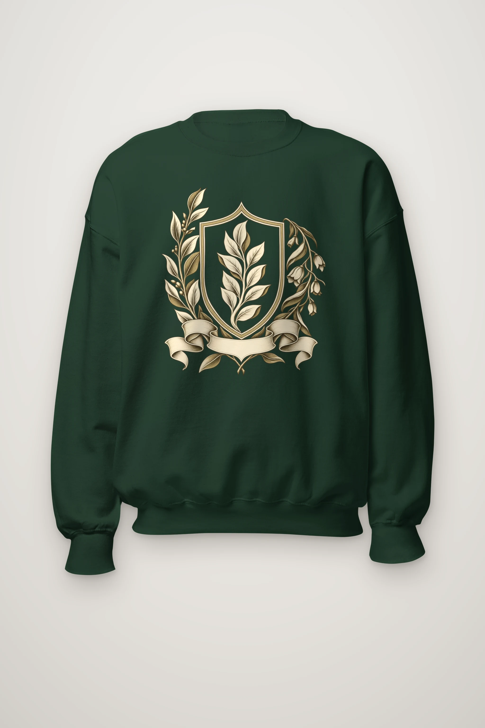 "Quiet Laurel Crest" Heavy Blend Unisex Crewneck Sweatshirt