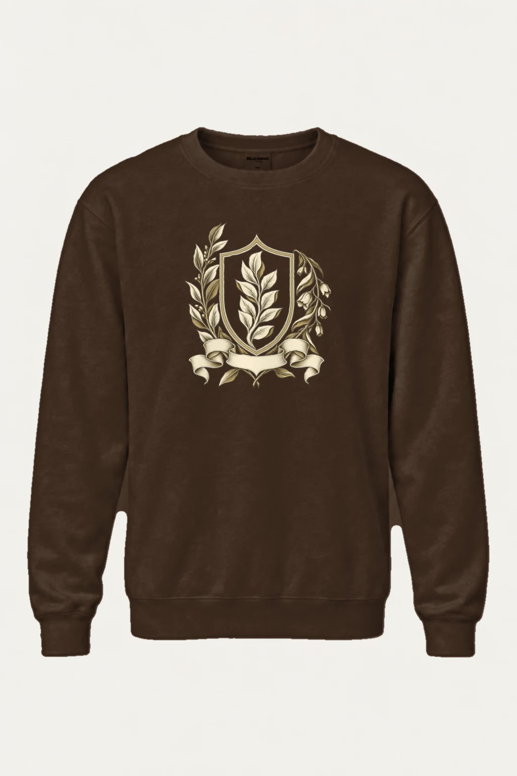 "Quiet Laurel Crest" Heavy Blend Unisex Crewneck Sweatshirt | Gildan 18000