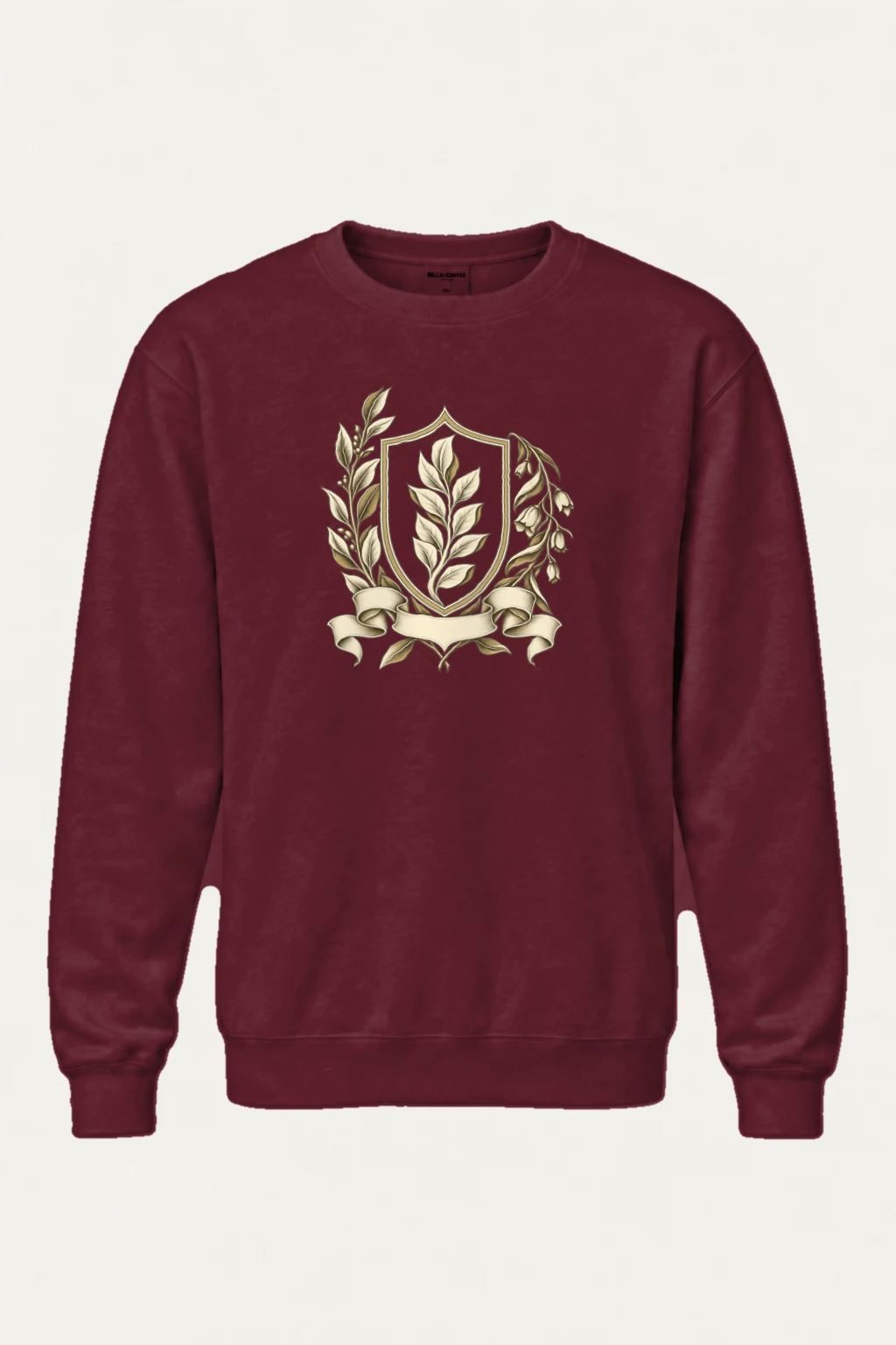 "Quiet Laurel Crest" Heavy Blend Unisex Crewneck Sweatshirt | Gildan 18000