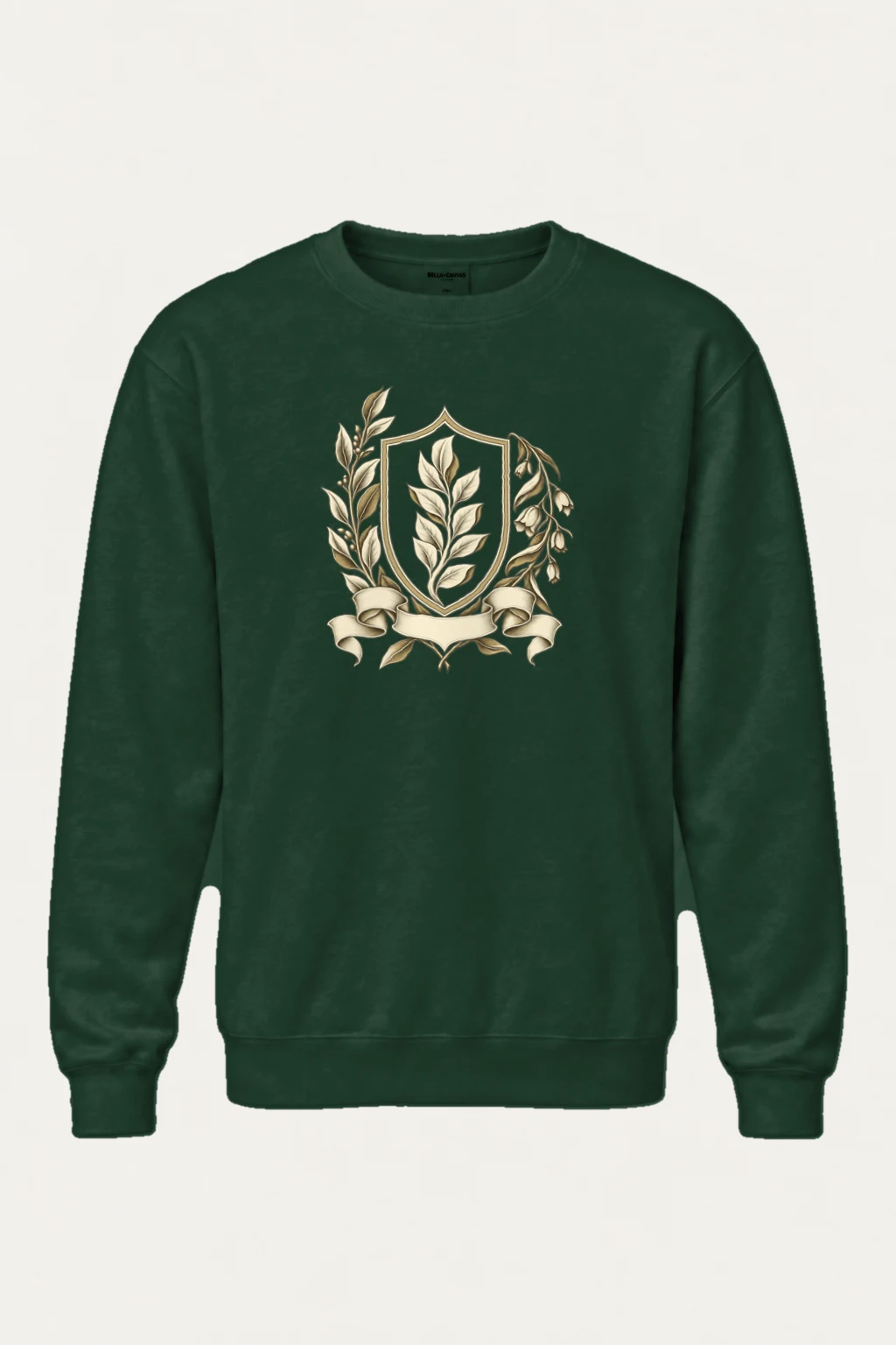 "Quiet Laurel Crest" Heavy Blend Unisex Crewneck Sweatshirt | Gildan 18000