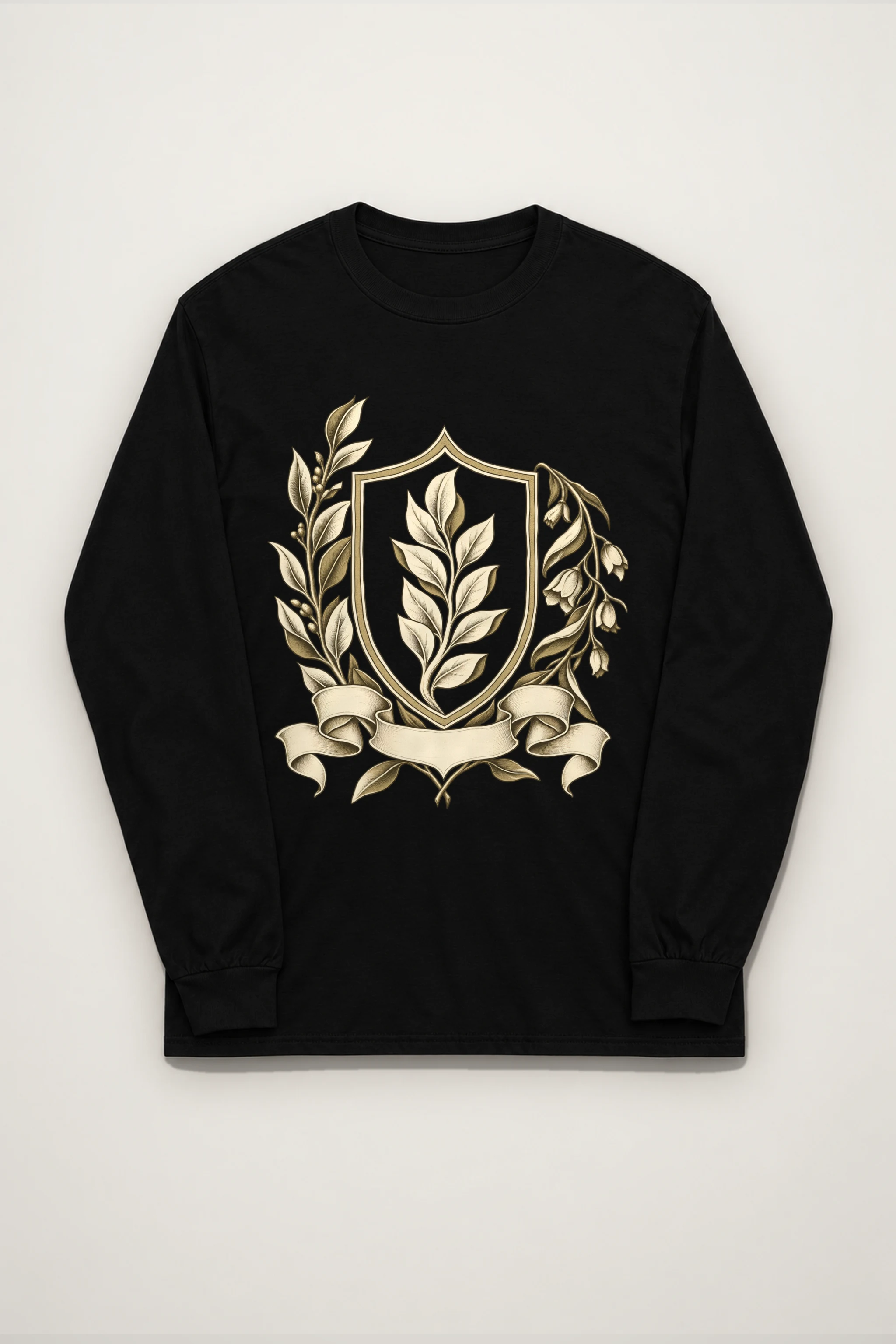 "Quiet Laurel Crest" Unisex Longsleeve T-shirt