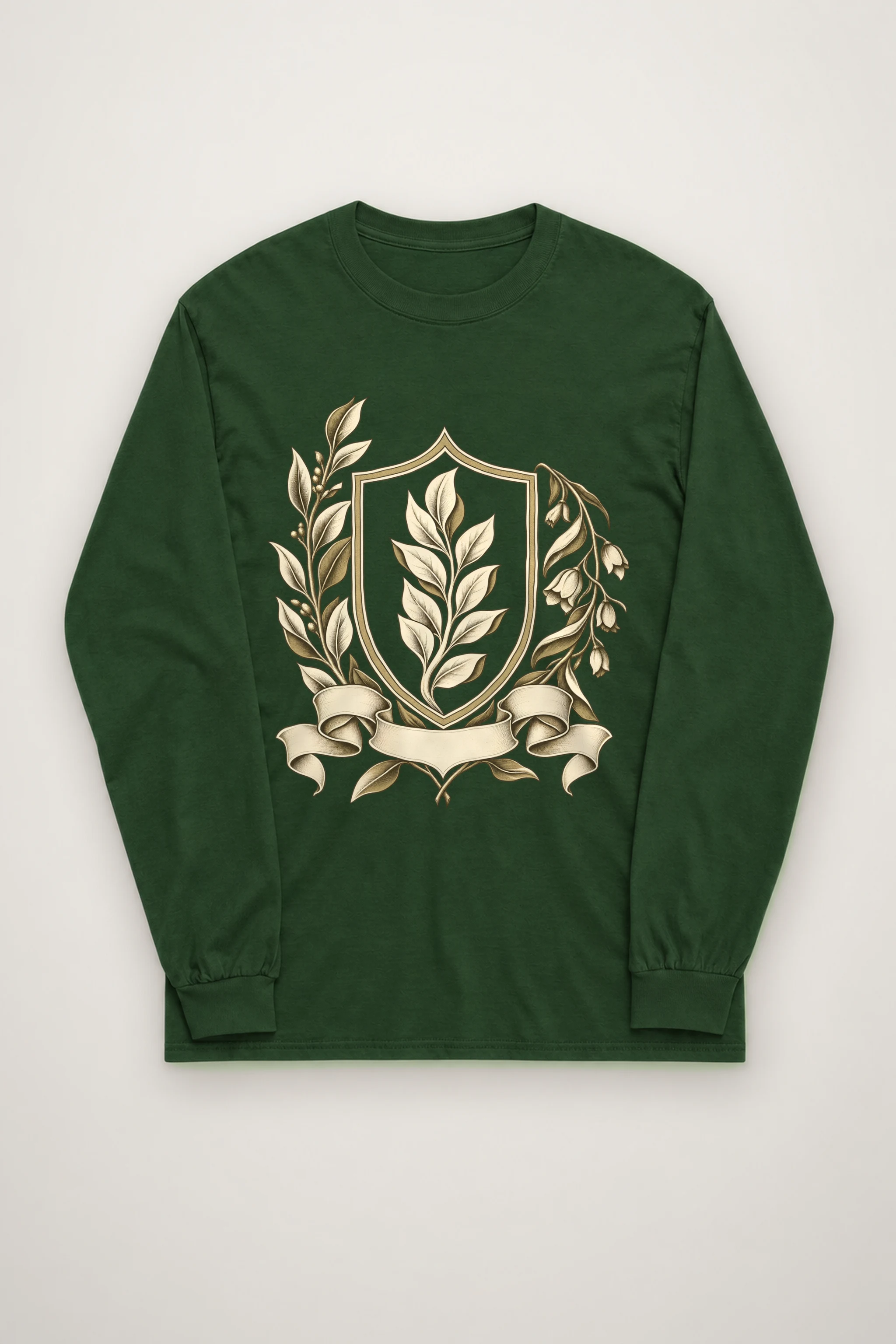 "Quiet Laurel Crest" Unisex Longsleeve T-shirt