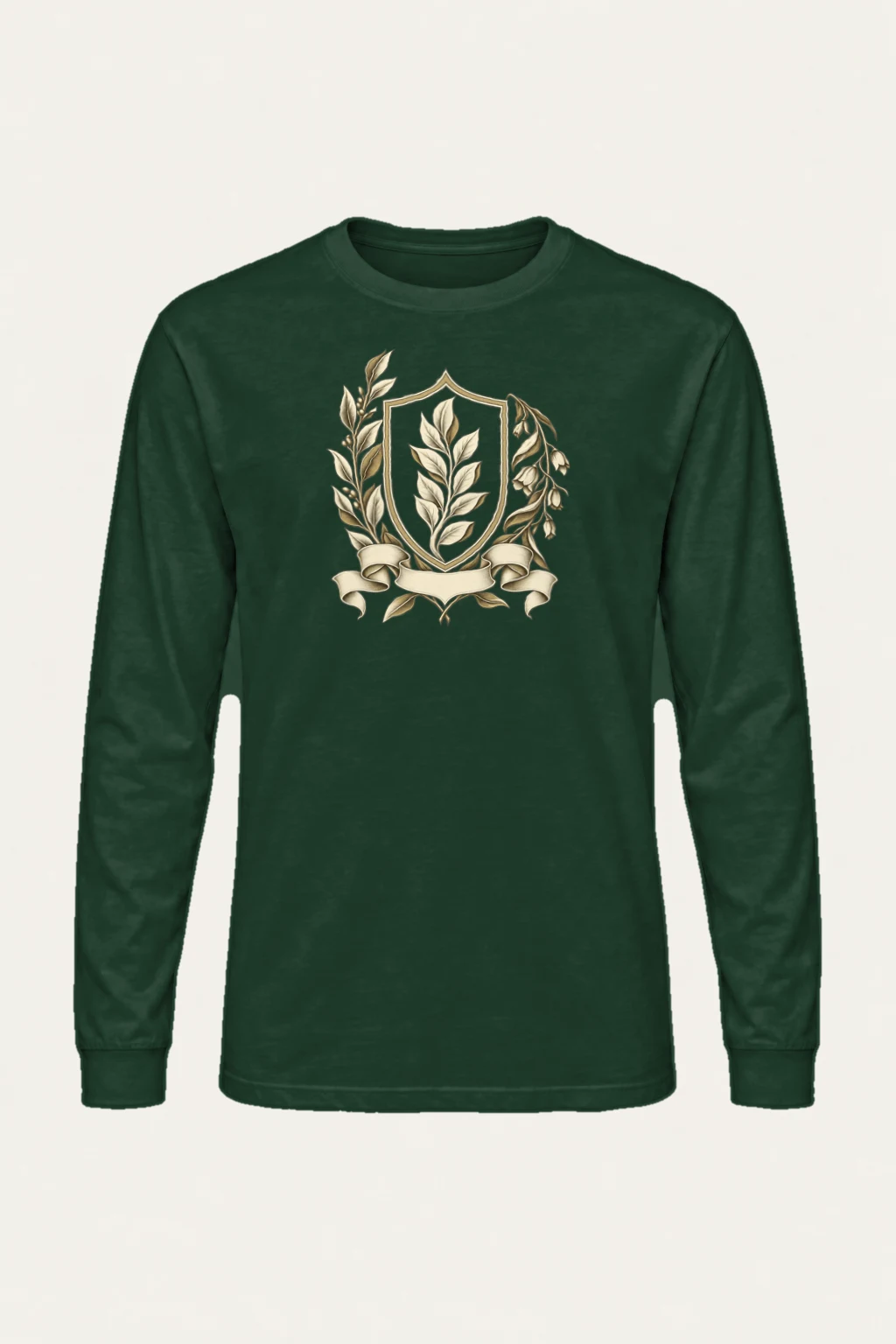 "Quiet Laurel Crest" Unisex Longsleeve T-shirt | Gildan 2400
