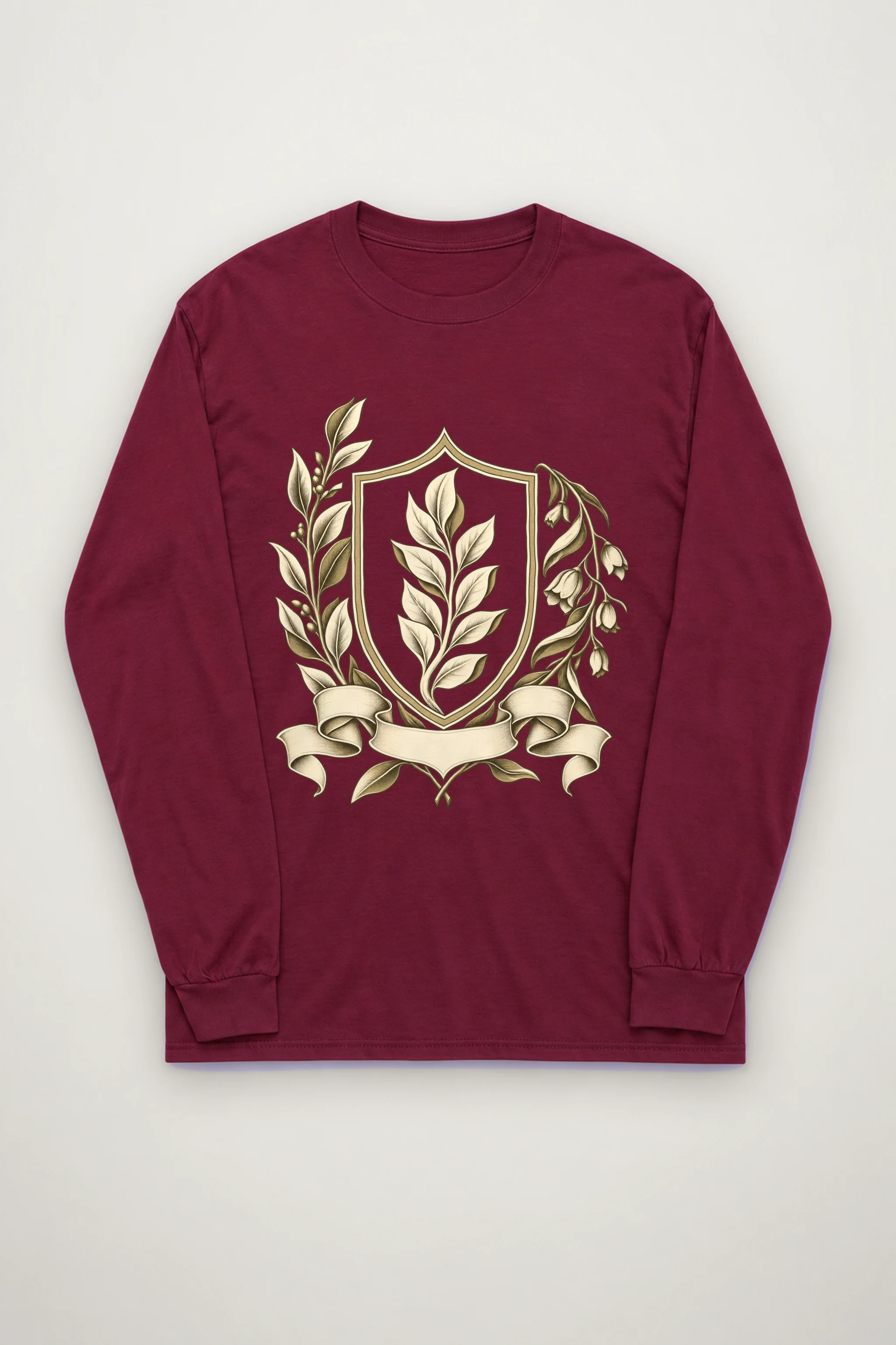 "Quiet Laurel Crest" Unisex Longsleeve T-shirt