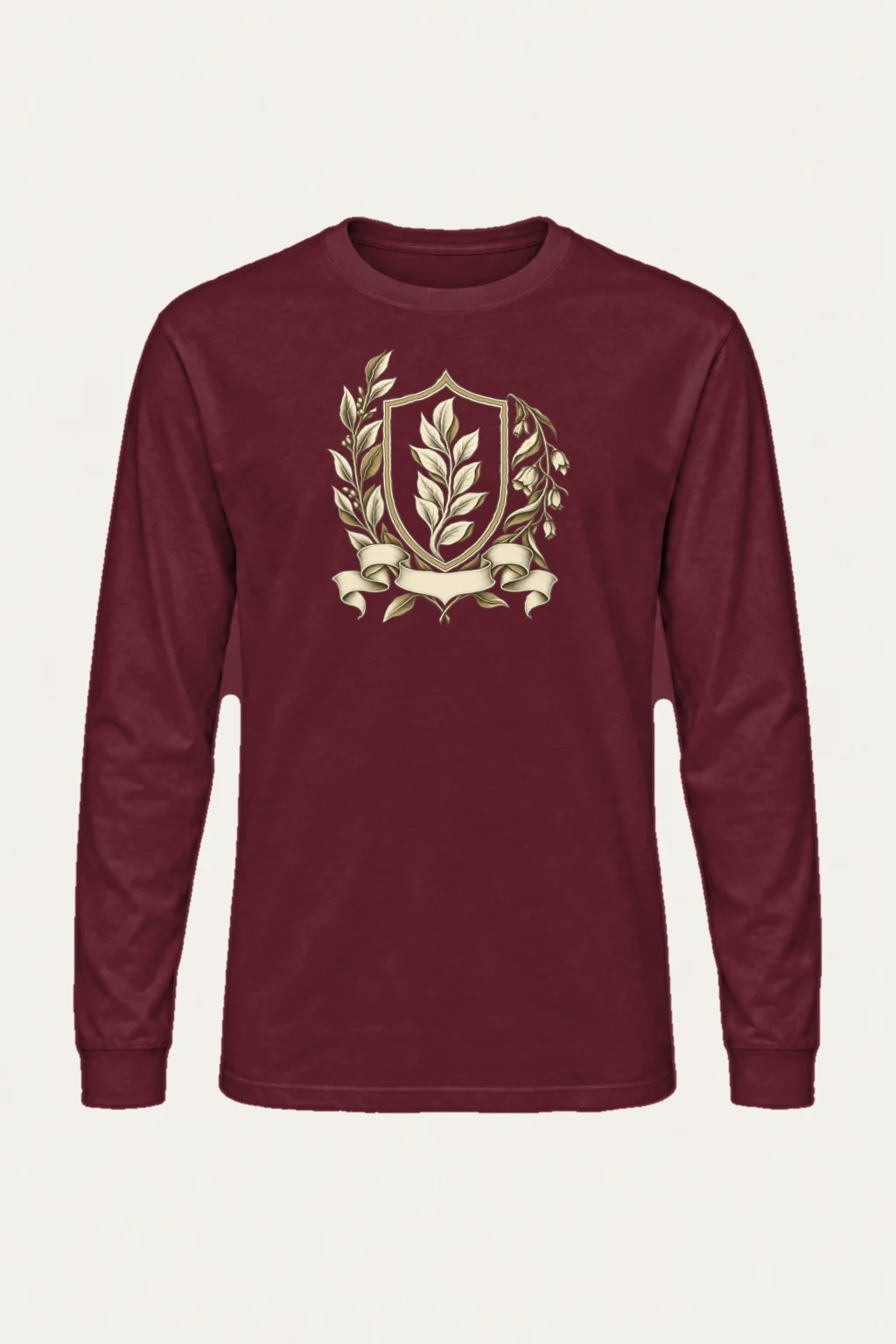 "Quiet Laurel Crest" Unisex Longsleeve T-shirt | Gildan 2400