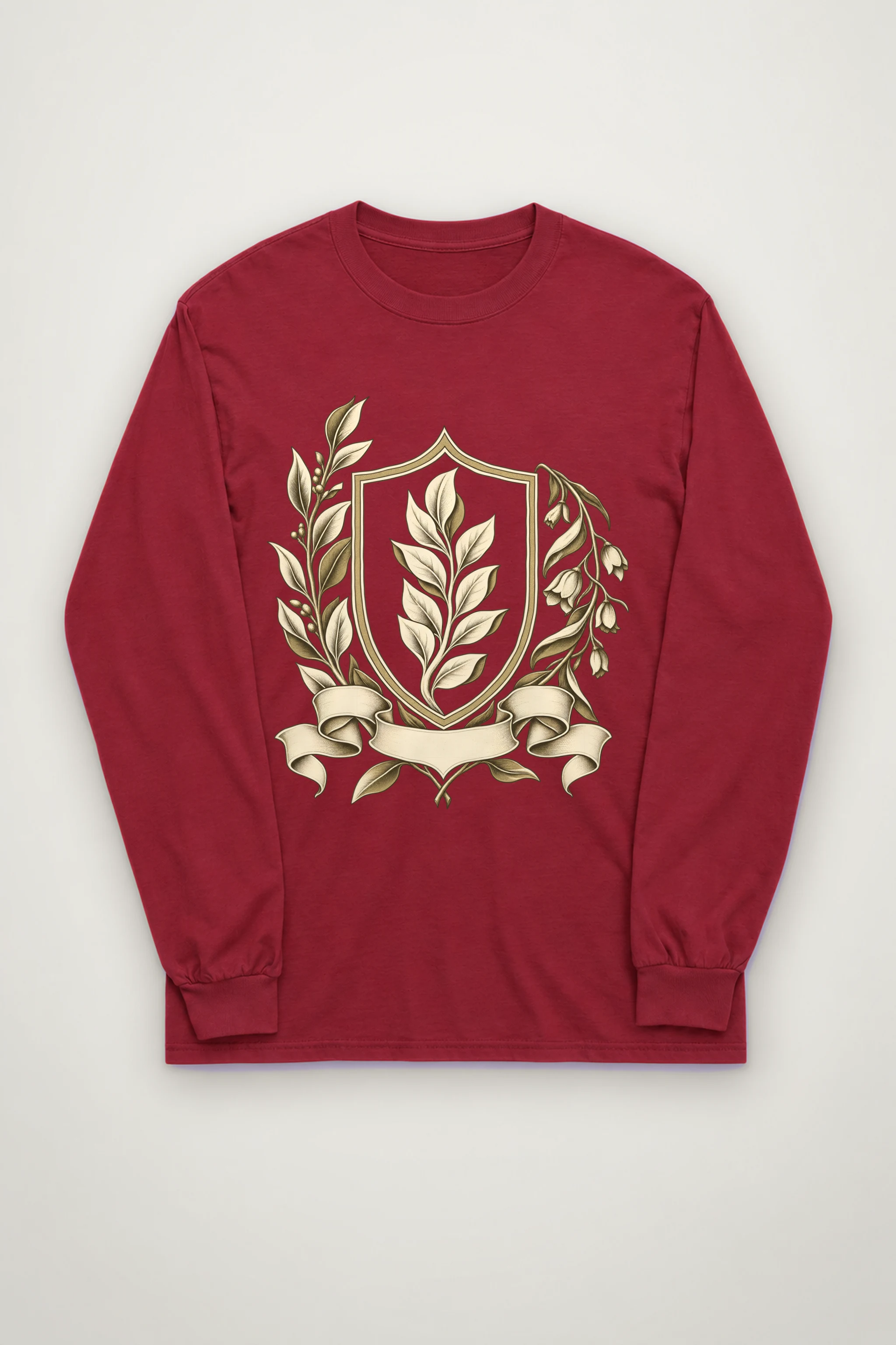"Quiet Laurel Crest" Unisex Longsleeve T-shirt