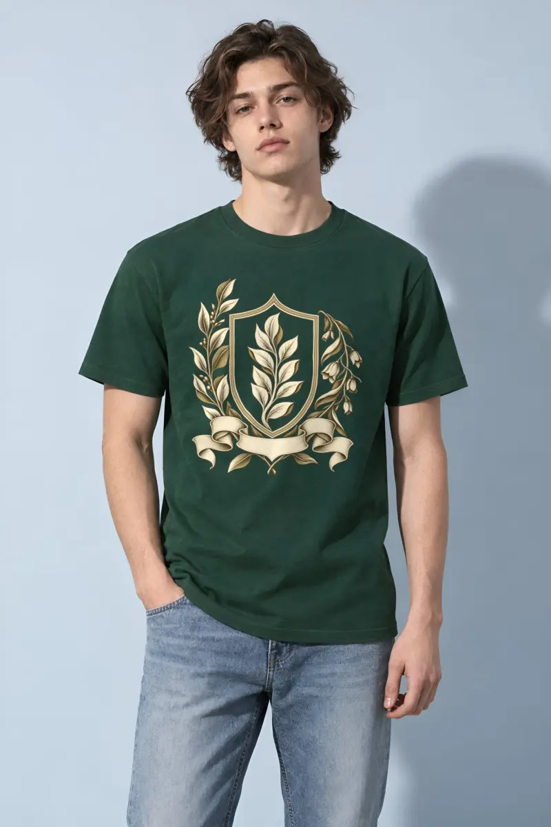 "Quiet Laurel" Heavyweight Unisex Crewneck T-shirt