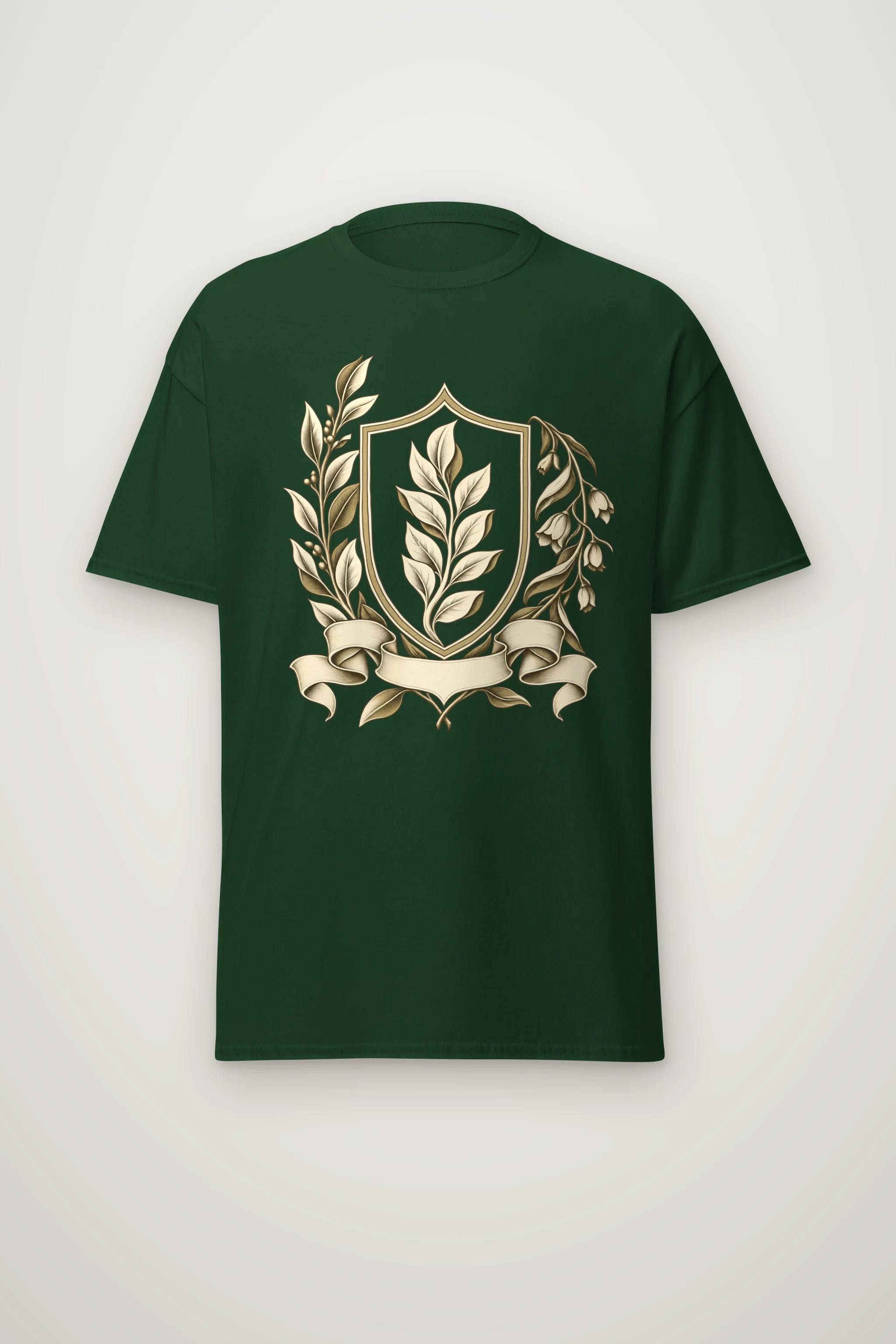 "Quiet Laurel" Heavyweight Unisex Crewneck T-shirt
