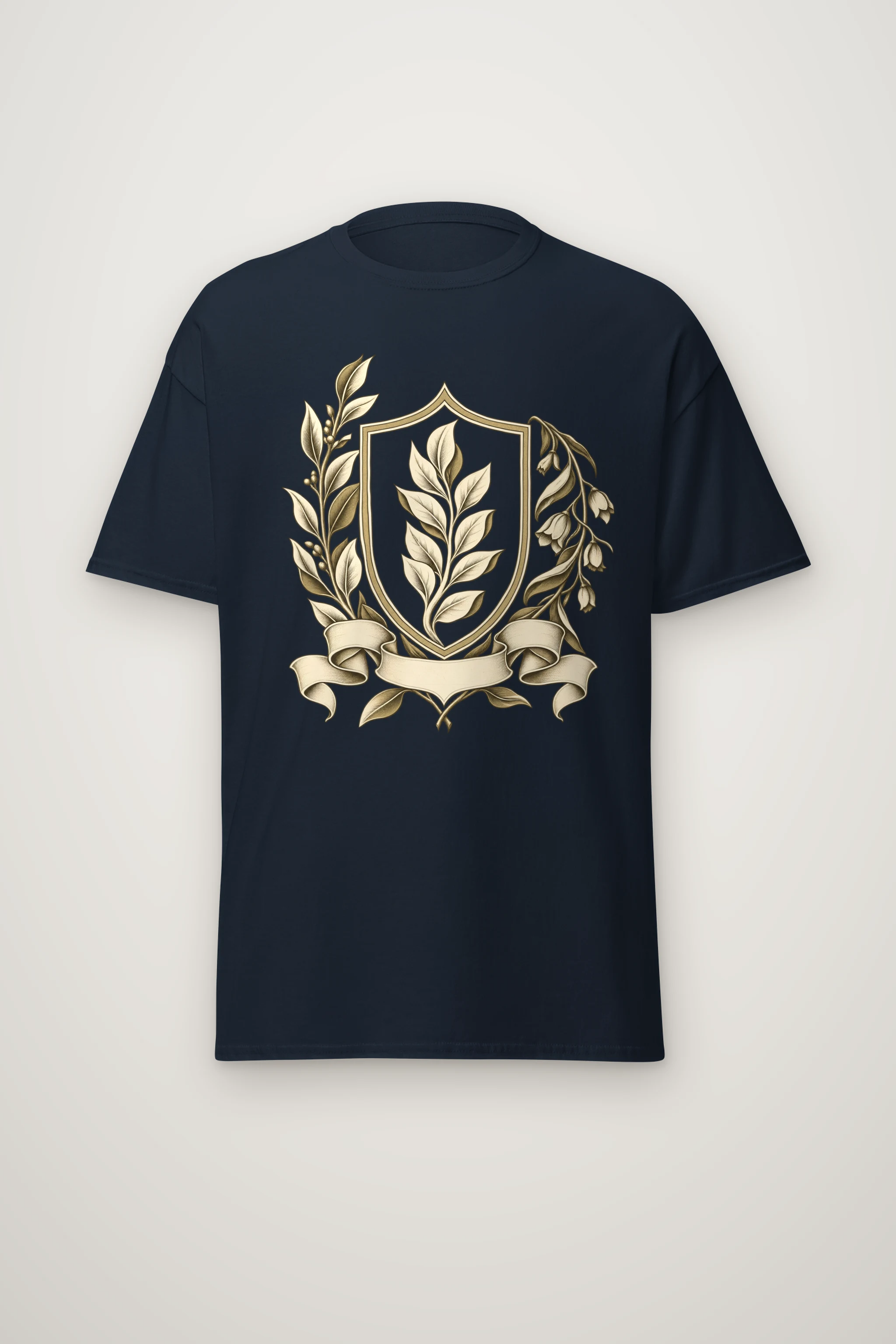"Quiet Laurel" Heavyweight Unisex Crewneck T-shirt