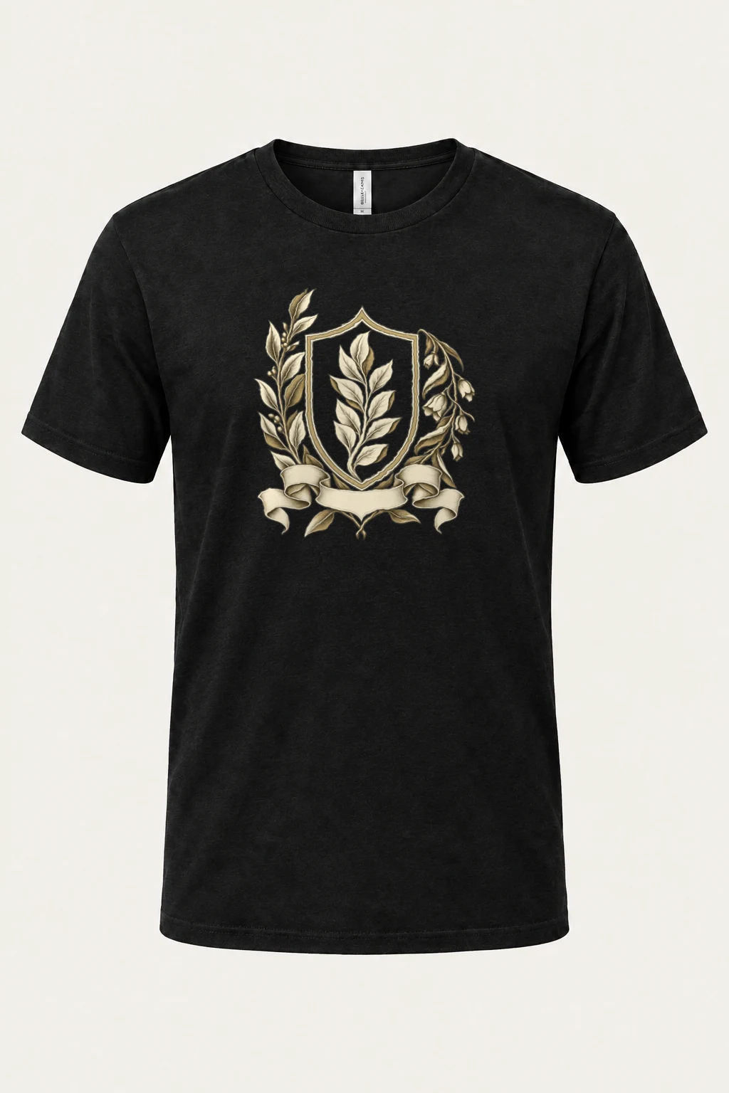 "Quiet Laurel" Heavyweight Unisex Crewneck T-shirt | Gildan 5000