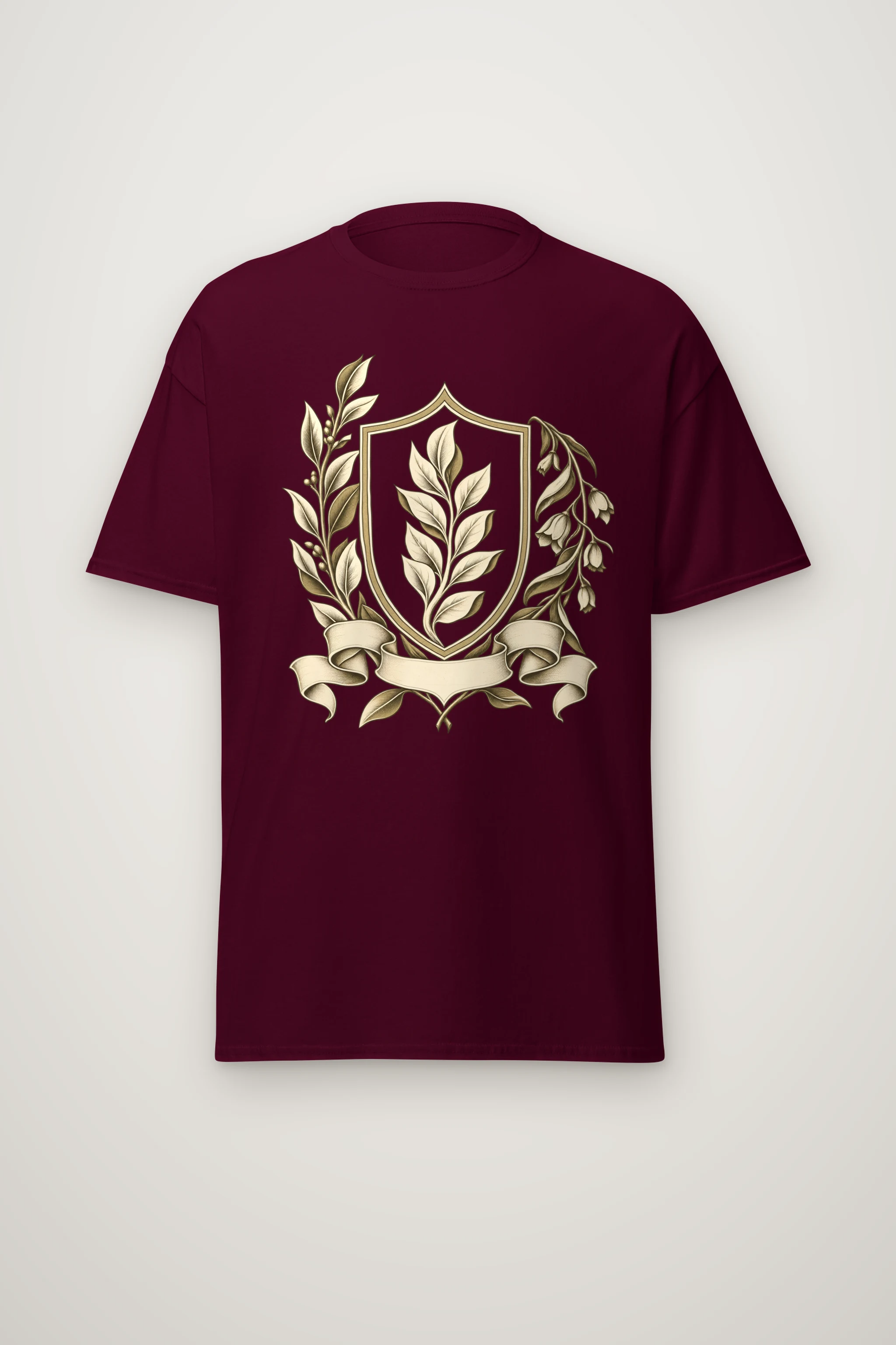 "Quiet Laurel" Heavyweight Unisex Crewneck T-shirt