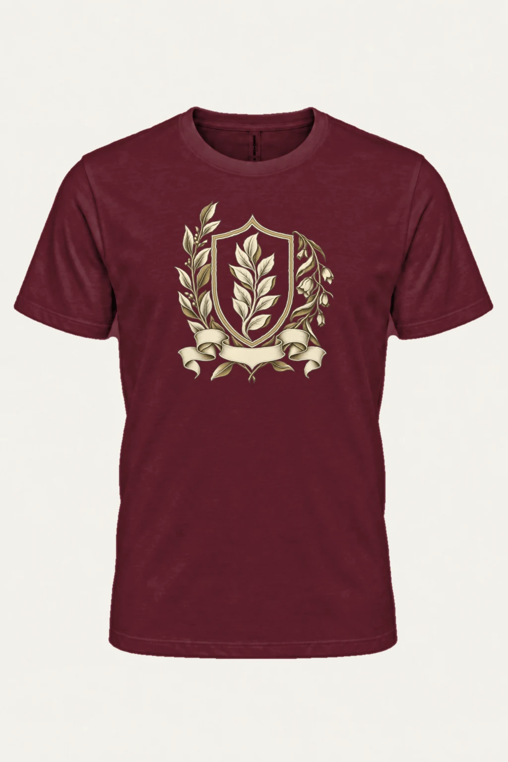 "Quiet Laurel" Heavyweight Unisex Crewneck T-shirt | Gildan 5000