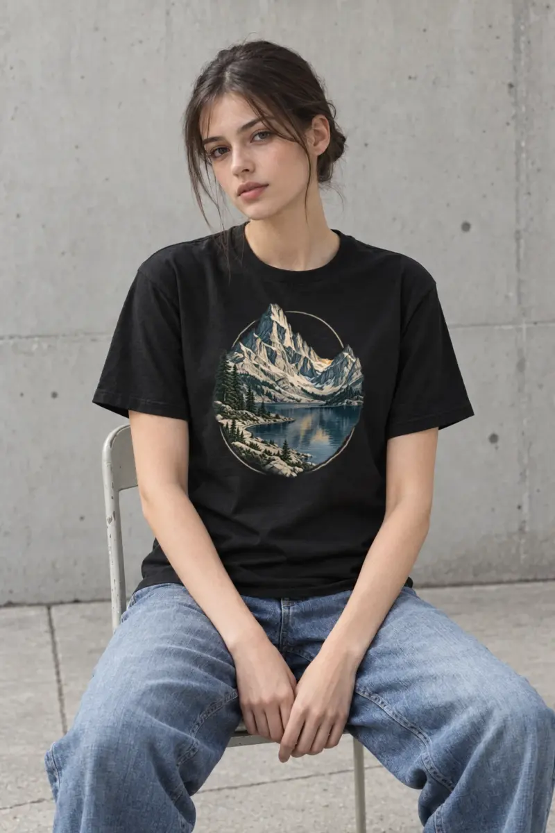 "Quiet Passage" Heavyweight Unisex Crewneck T-shirt