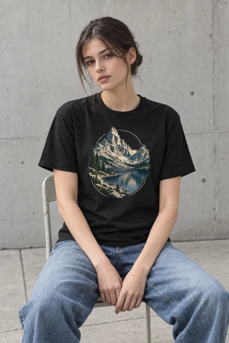 "Quiet Passage" Heavyweight Unisex Crewneck T-shirt