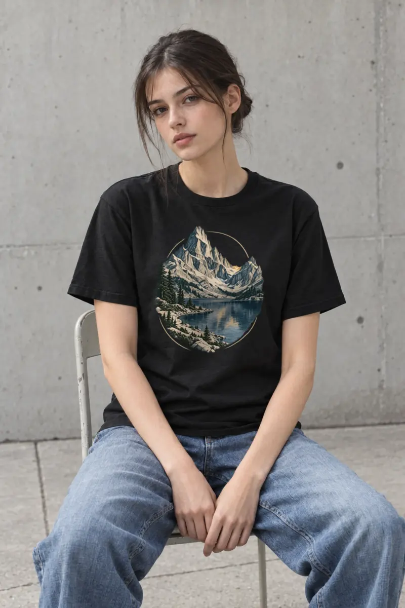 "Quiet Passage" Heavyweight Unisex Crewneck T-shirt