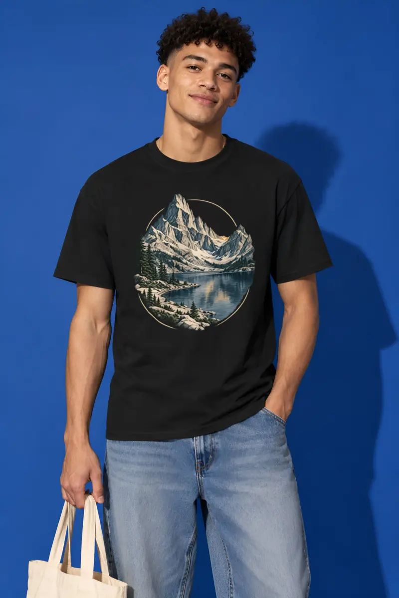 "Quiet Passage" Heavyweight Unisex Crewneck T-shirt