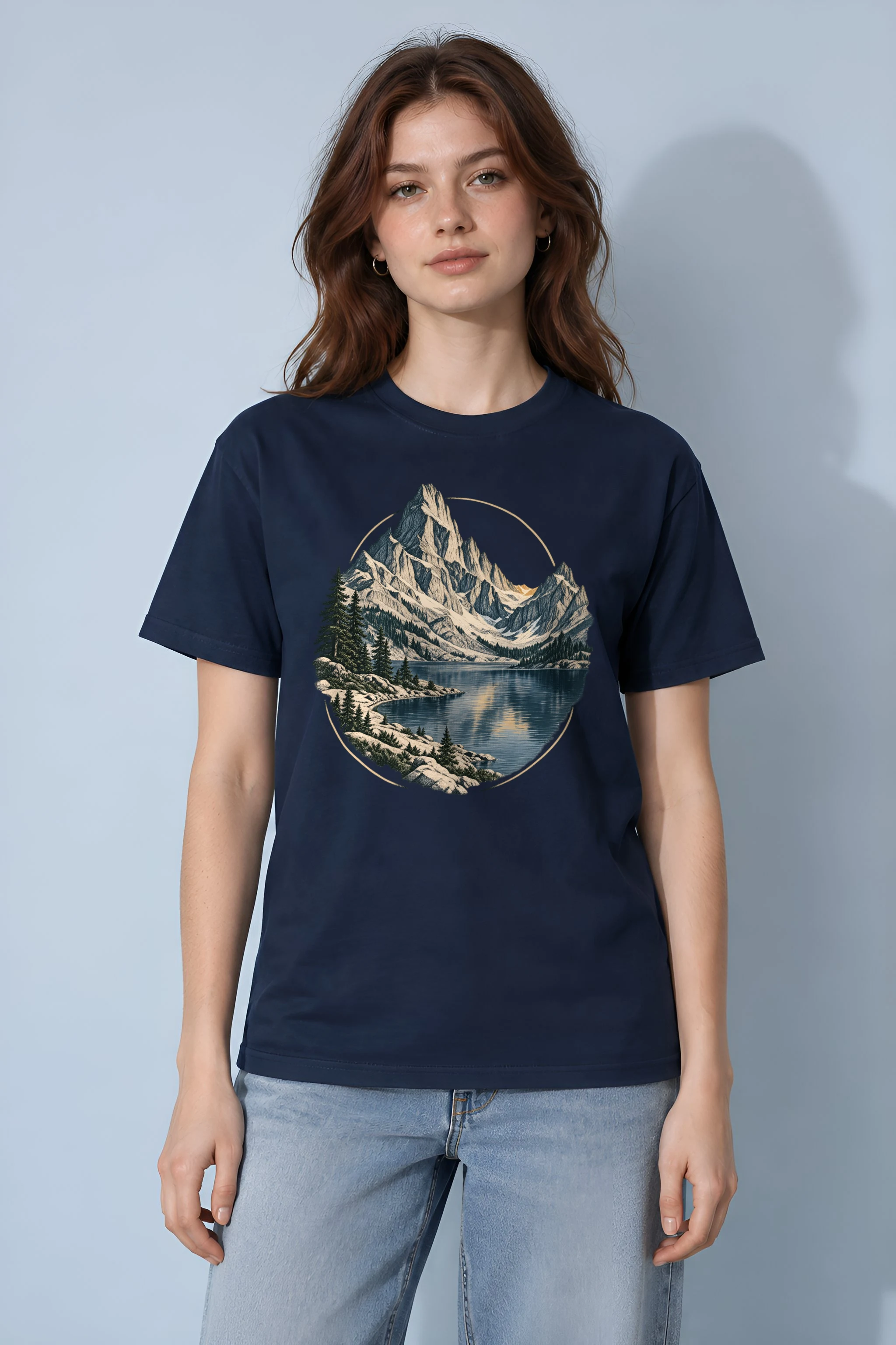 "Quiet Passage" Heavyweight Unisex Crewneck T-shirt