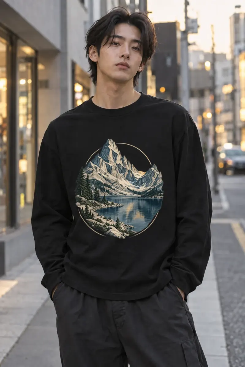 "Quiet Passage" Unisex Longsleeve T-shirt | Gildan 2400