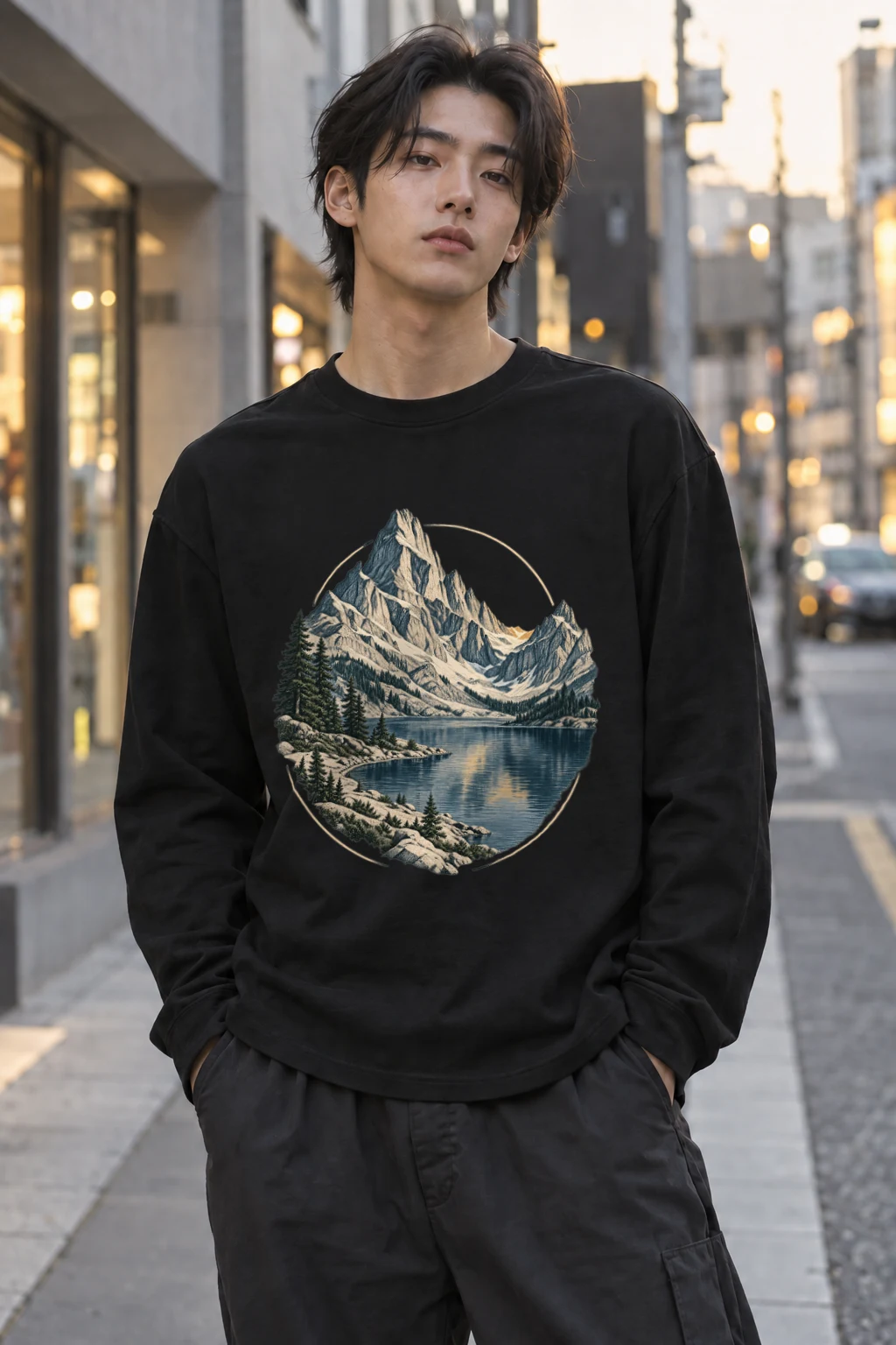 "Quiet Passage" Unisex Longsleeve T-shirt | Gildan 2400