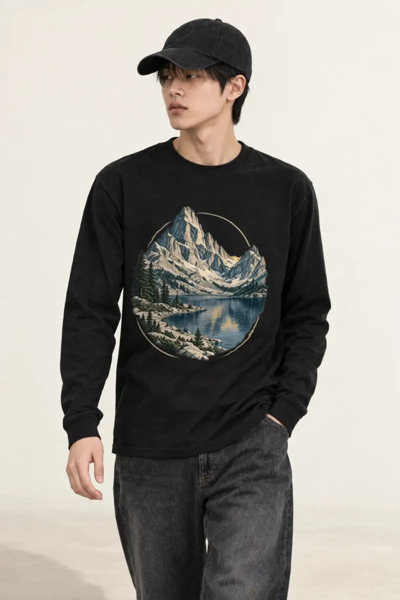 "Quiet Passage" Unisex Longsleeve T-shirt | Gildan 2400