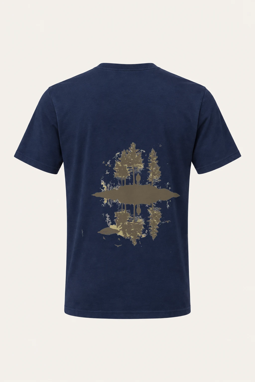"Quiet Pines" Heavyweight Unisex Crewneck T-shirt | Gildan 5000