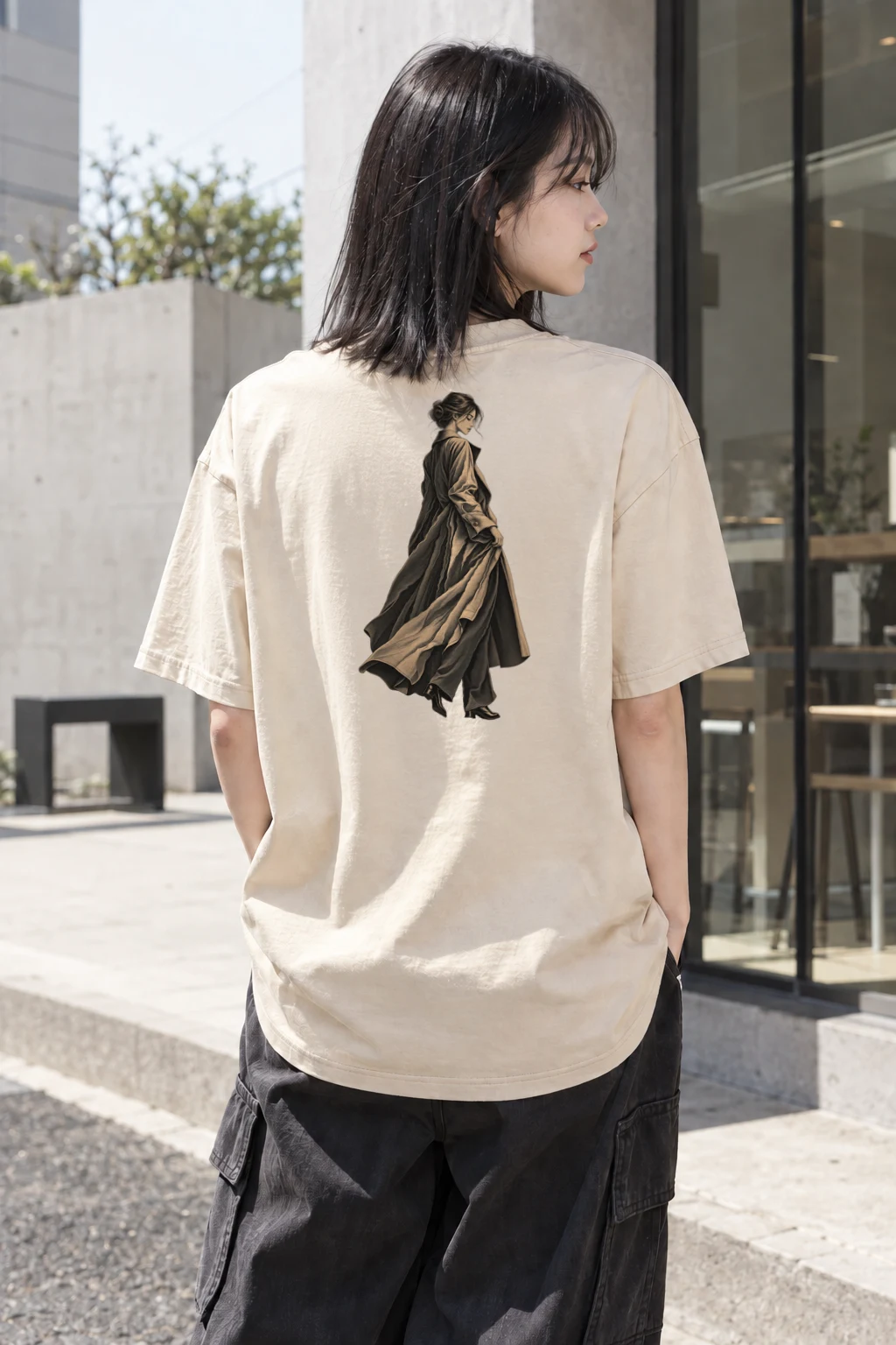 "Quiet Poise" Heavyweight Unisex Crewneck T-shirt | Gildan 5000