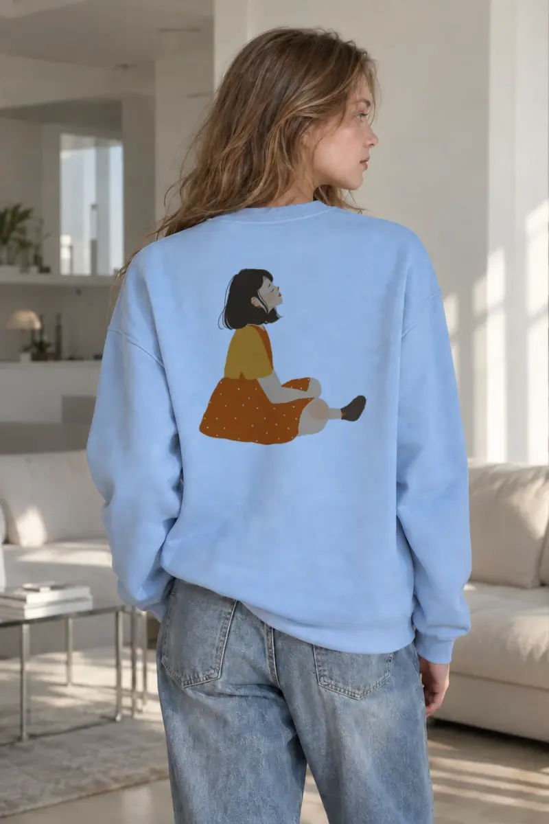 "Quiet Profile" Heavy Blend Unisex Crewneck Sweatshirt | Gildan 18000