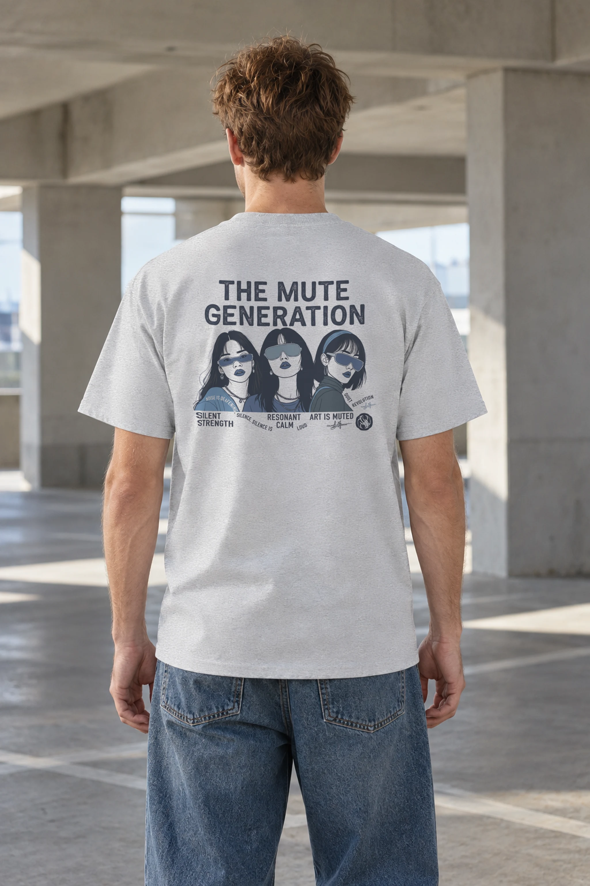 "Quiet Revolution" Heavyweight Unisex Crewneck T-shirt