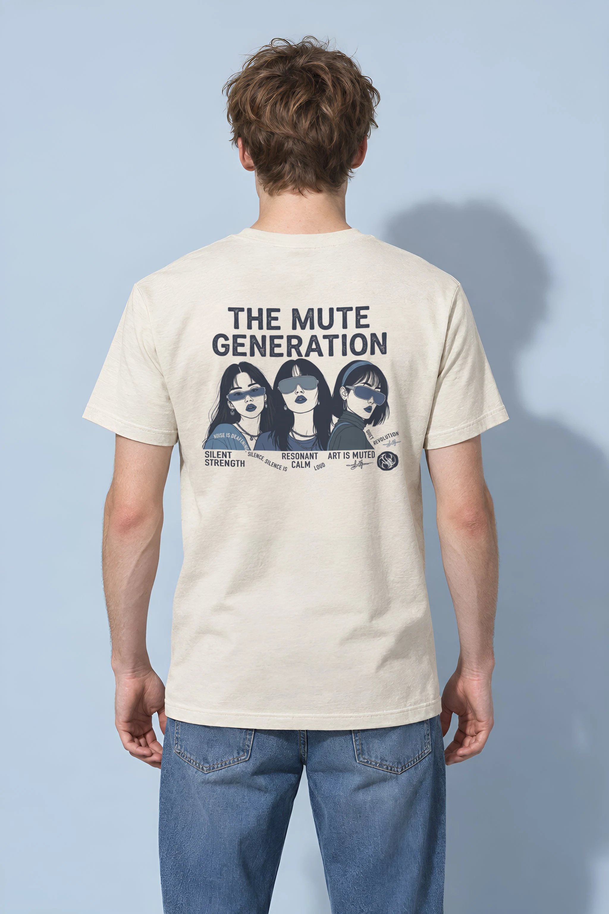 "Quiet Revolution" Heavyweight Unisex Crewneck T-shirt