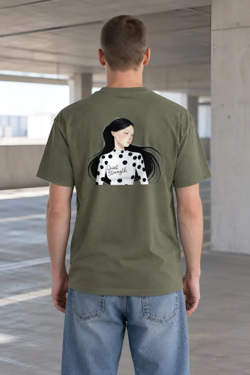 "Quiet Strength" Heavyweight Unisex Crewneck T-shirt
