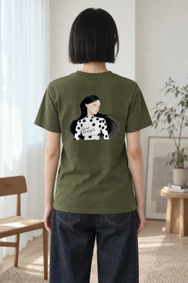 "Quiet Strength" Heavyweight Unisex Crewneck T-shirt | Gildan 5000