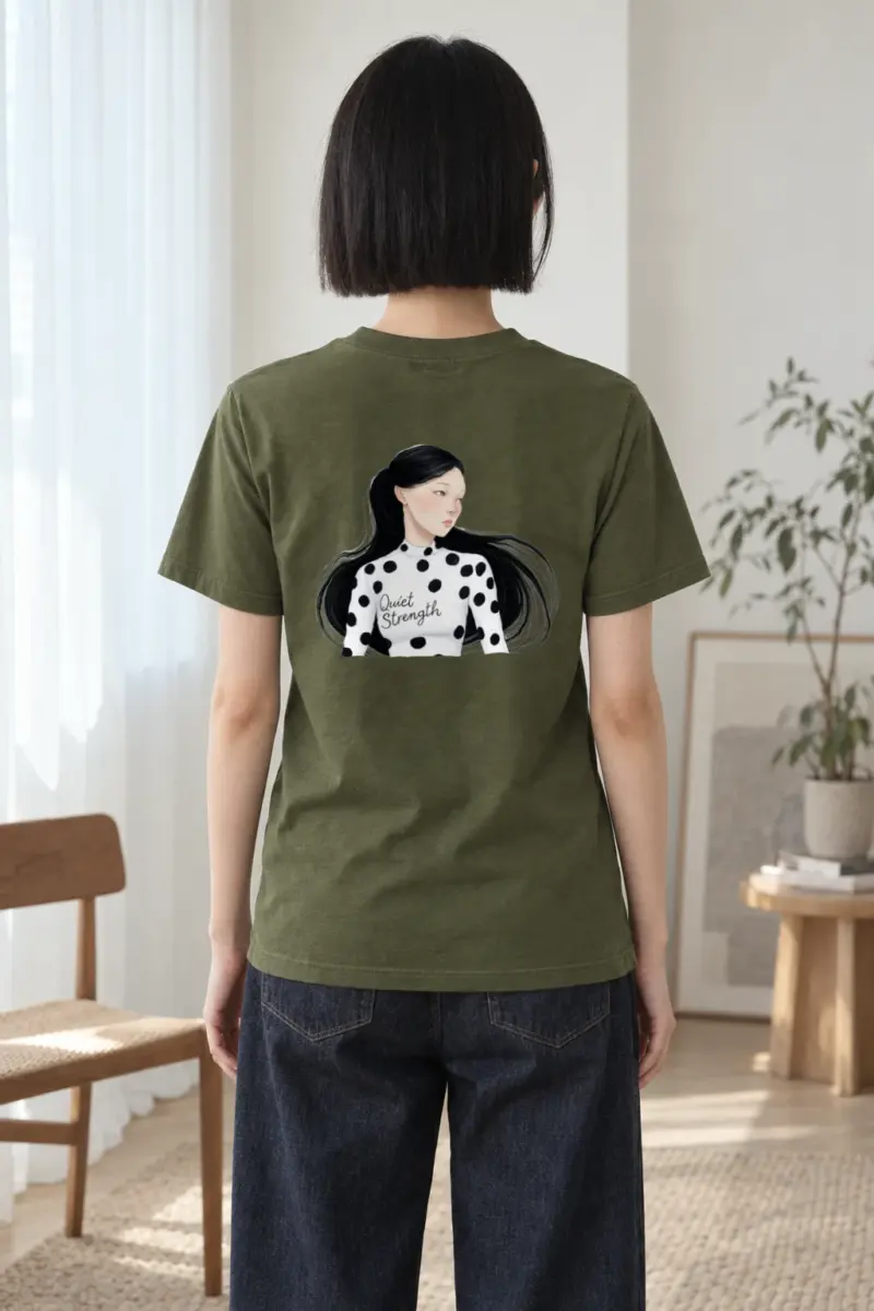 "Quiet Strength" Heavyweight Unisex Crewneck T-shirt