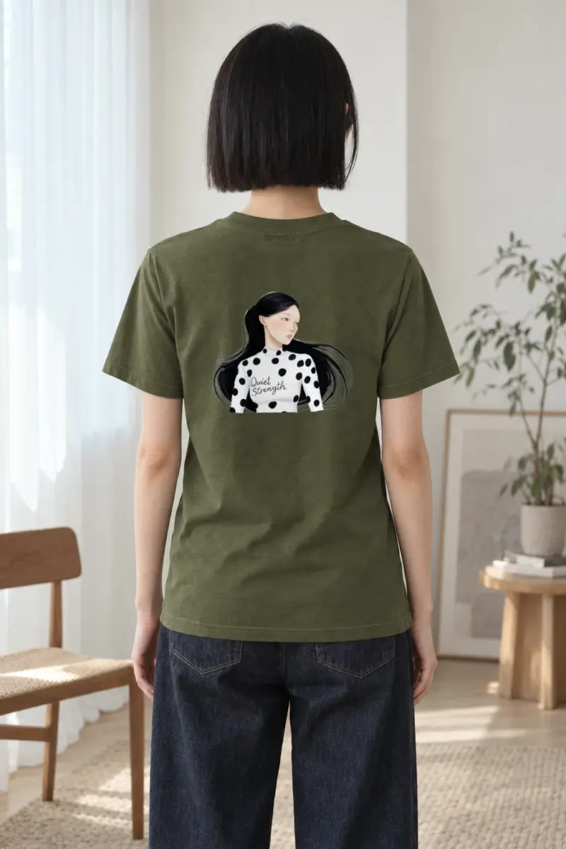 "Quiet Strength" Heavyweight Unisex Crewneck T-shirt
