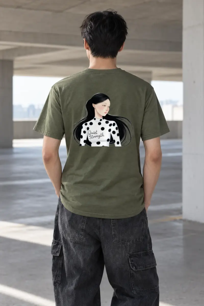 "Quiet Strength" Heavyweight Unisex Crewneck T-shirt
