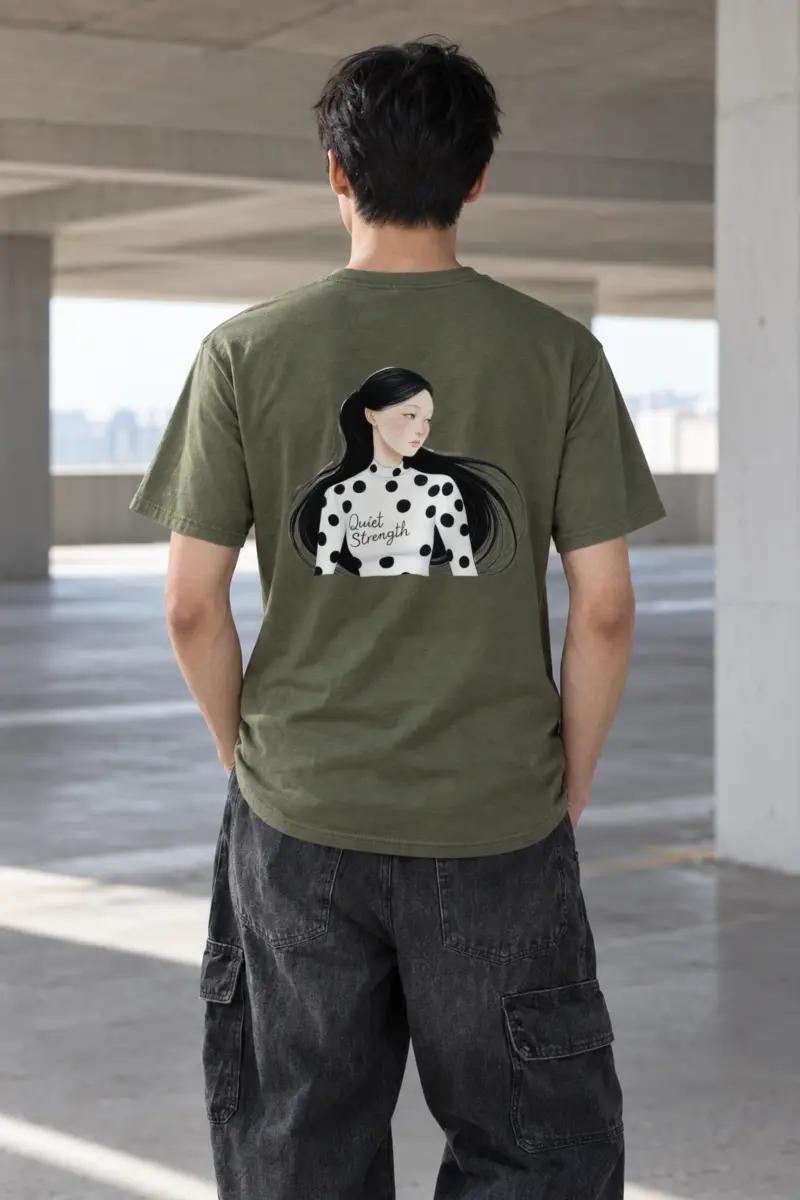 "Quiet Strength" Heavyweight Unisex Crewneck T-shirt
