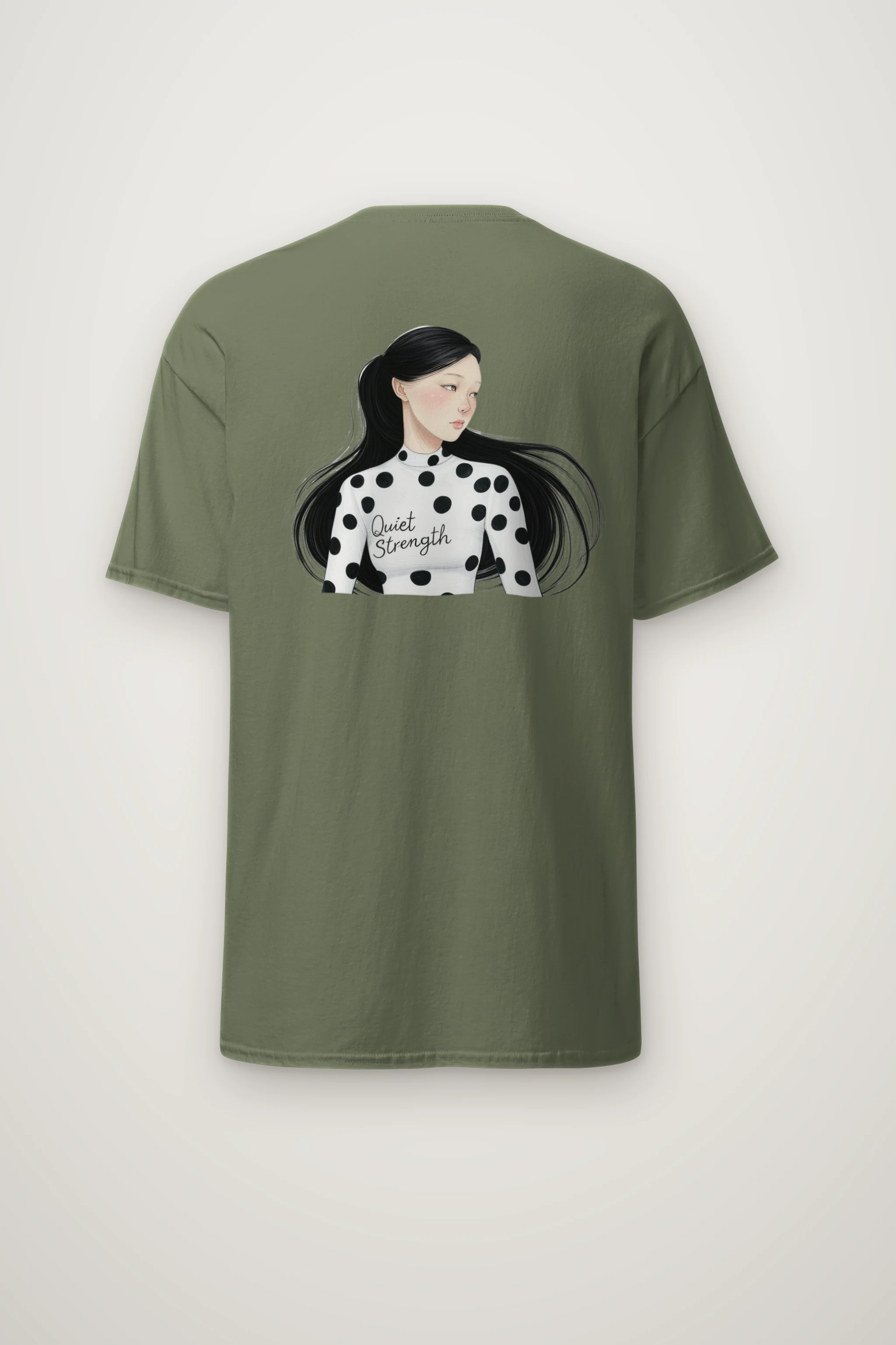 "Quiet Strength" Heavyweight Unisex Crewneck T-shirt