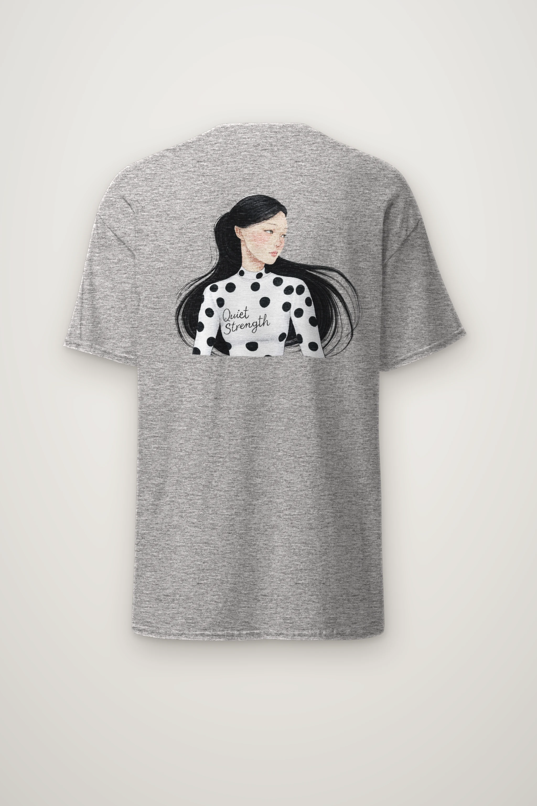 "Quiet Strength" Heavyweight Unisex Crewneck T-shirt