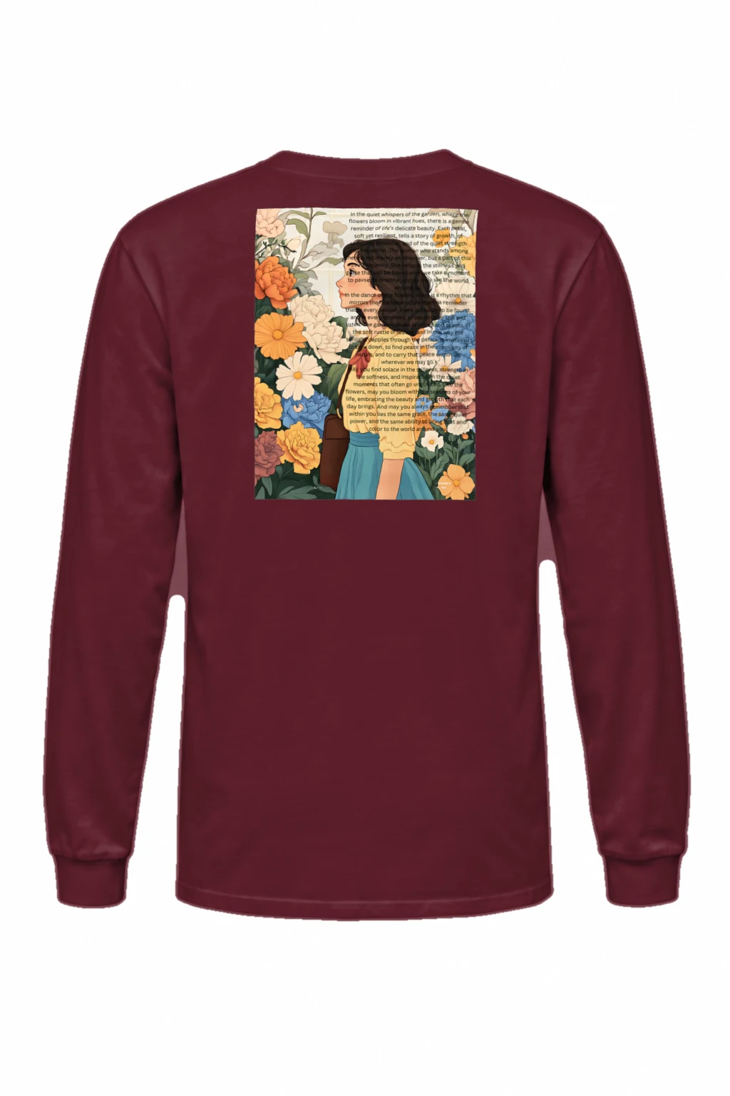 "Quiet Whispers Garden" Unisex Longsleeve T-shirt | Gildan 2400