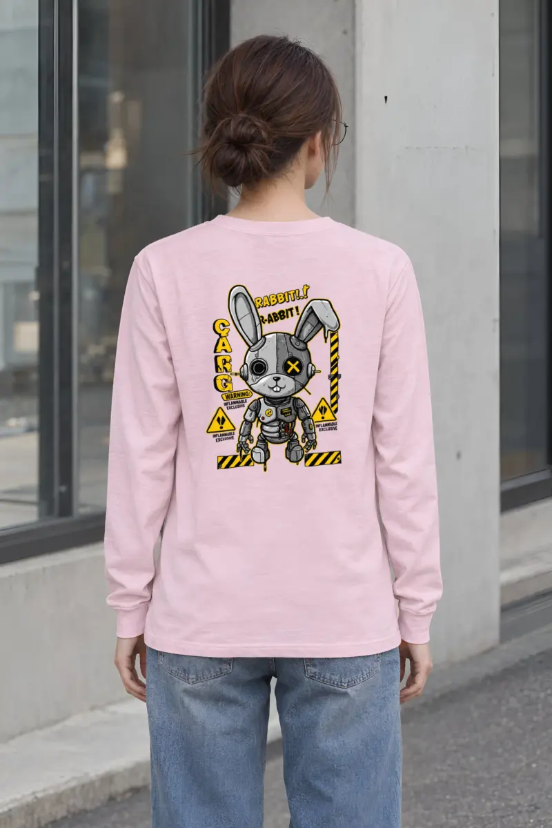 "Rabbit Cargo Warning" Unisex Longsleeve T-shirt