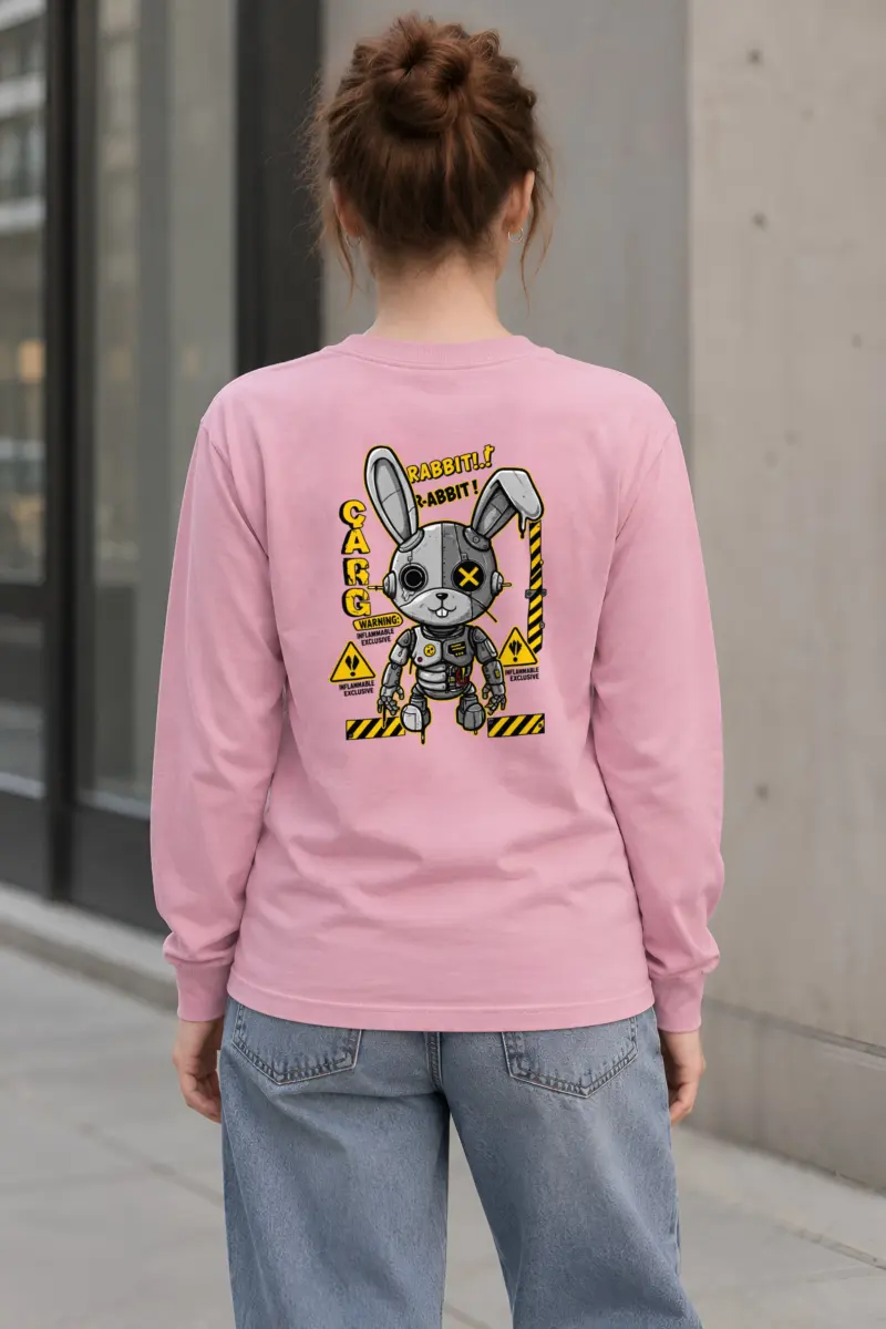 "Rabbit Cargo Warning" Unisex Longsleeve T-shirt