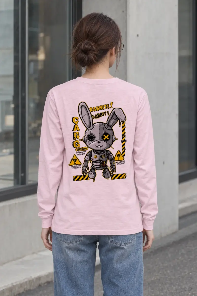 "Rabbit Cargo Warning" Unisex Longsleeve T-shirt