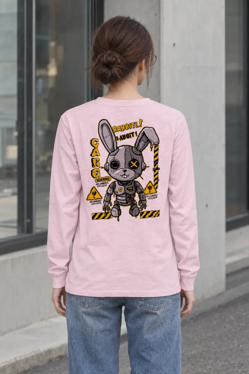 "Rabbit Cargo Warning" Unisex Longsleeve T-shirt